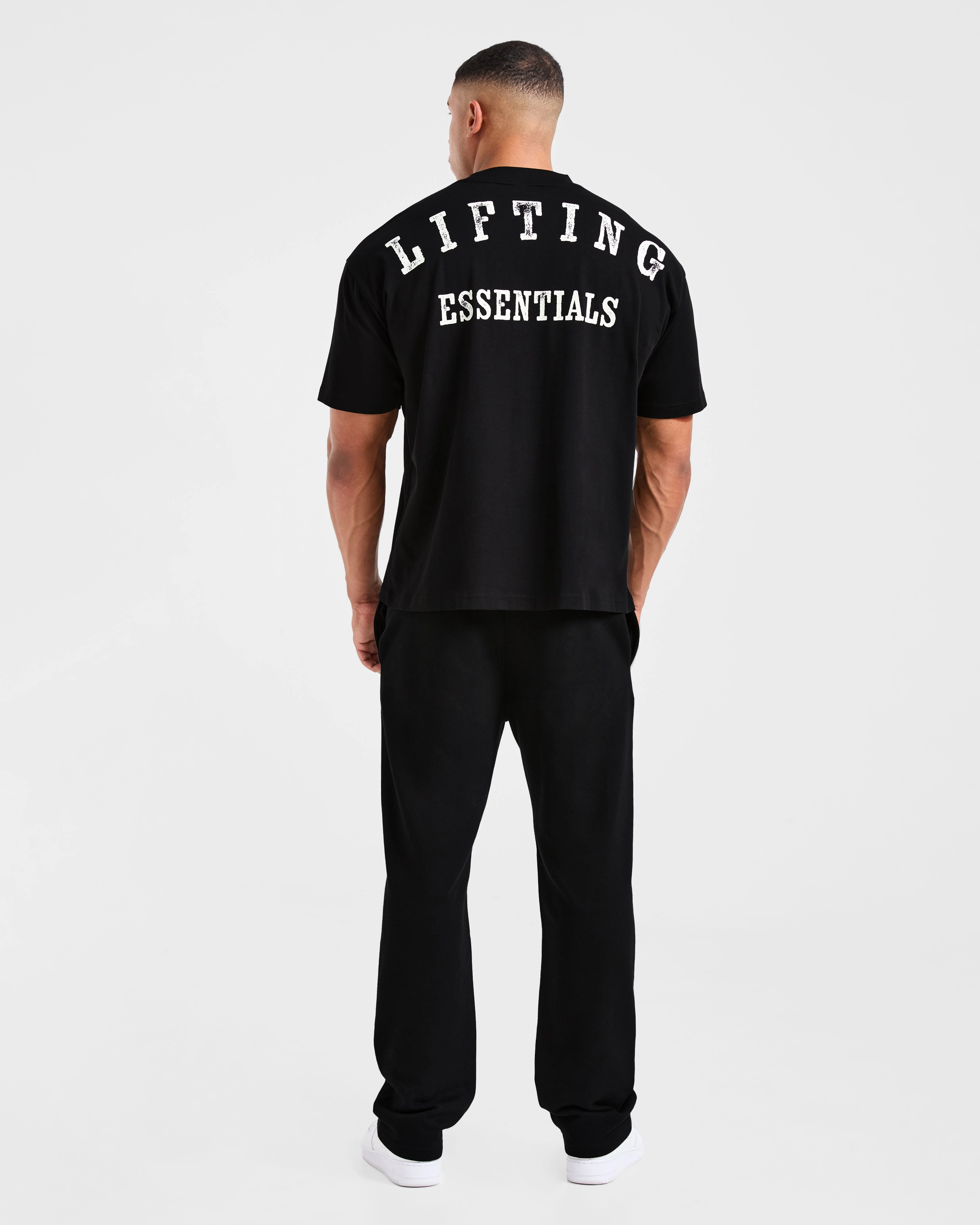 Lifting Essentials Oversized T Shirt - Noir - Image 4