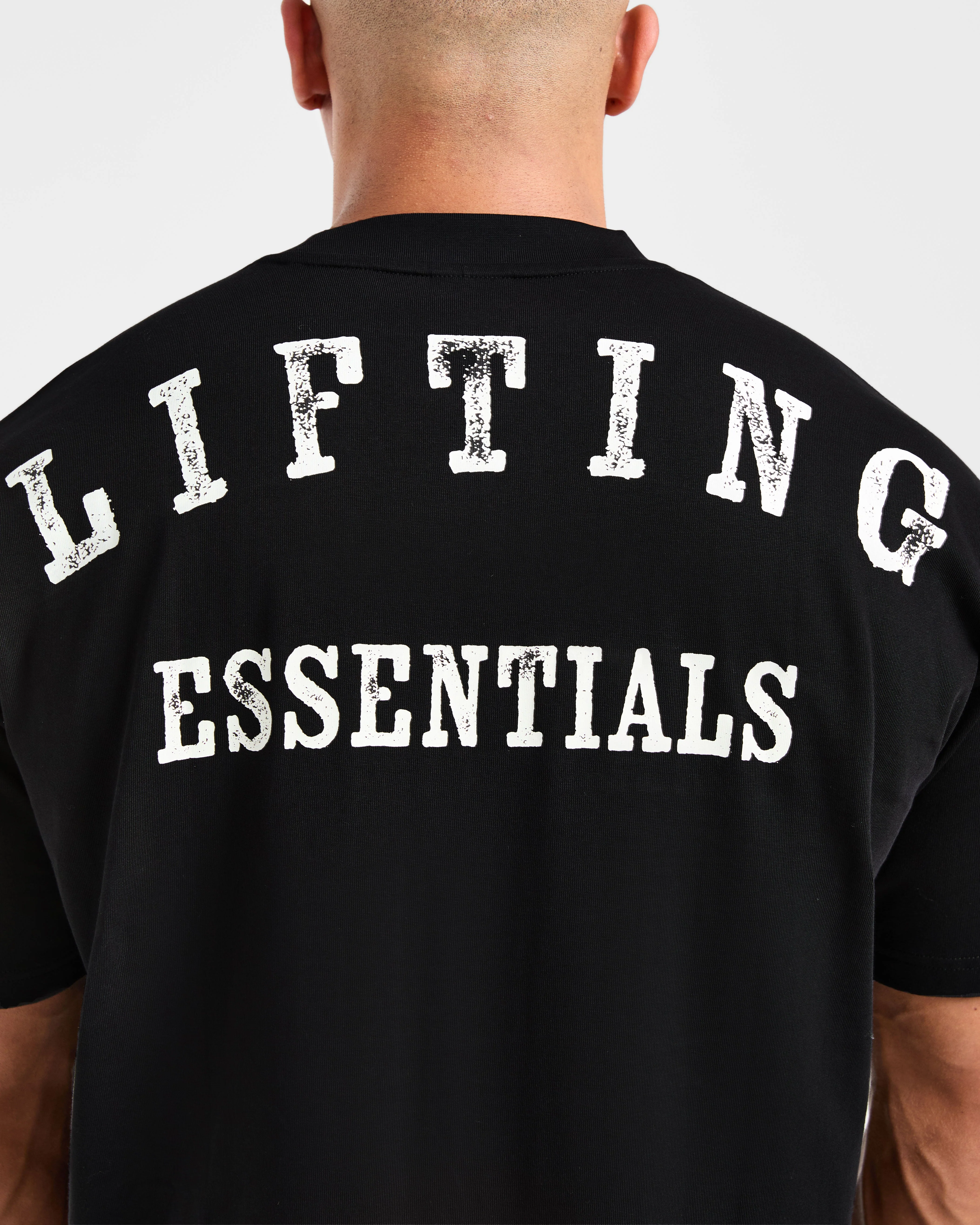 Lifting Essentials Oversized T Shirt - Noir - Image 5