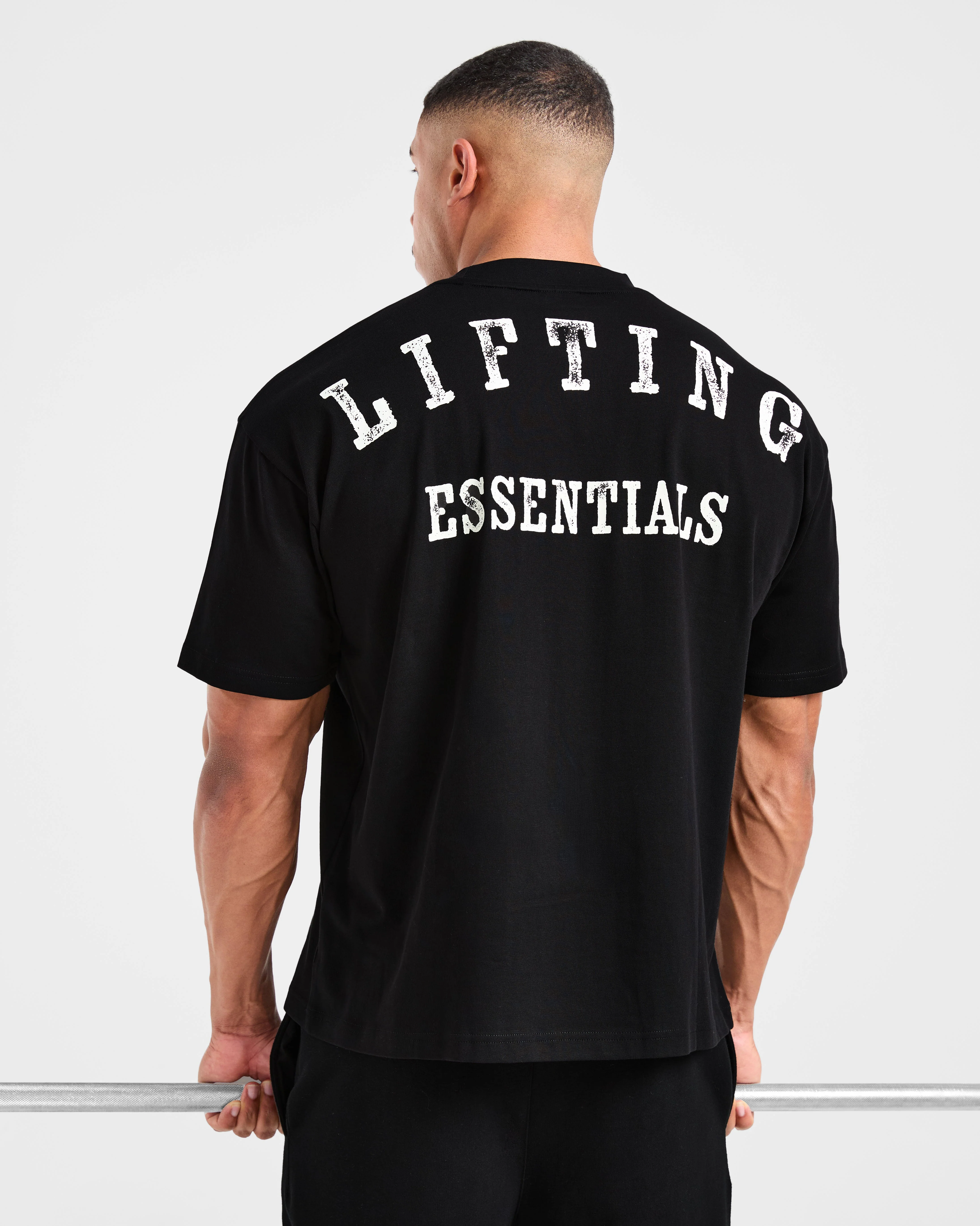 Lifting Essentials Oversized T Shirt - Noir - Image 8