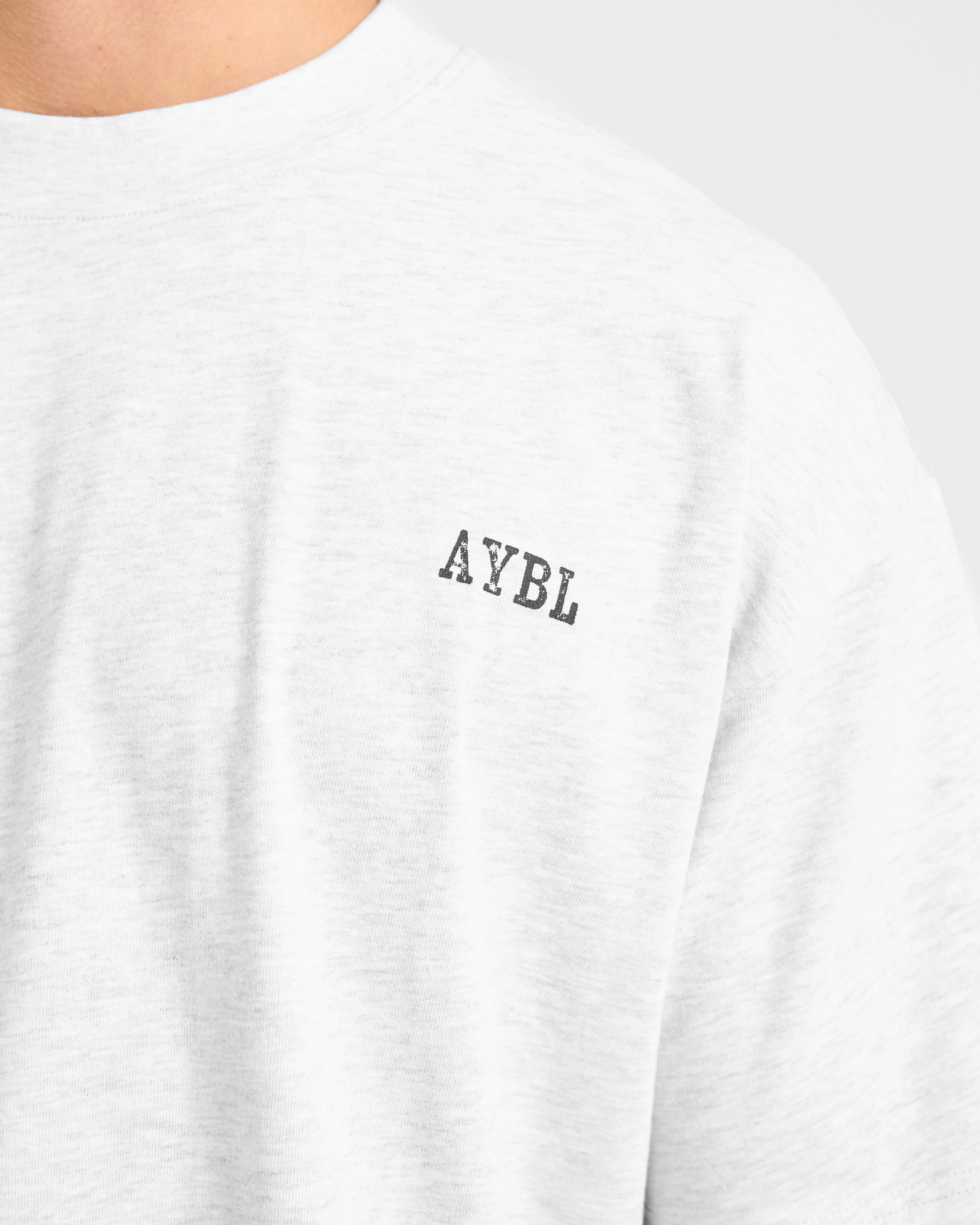 Lifting Essentials Oversized T Shirt - Gris Marl - Image 5