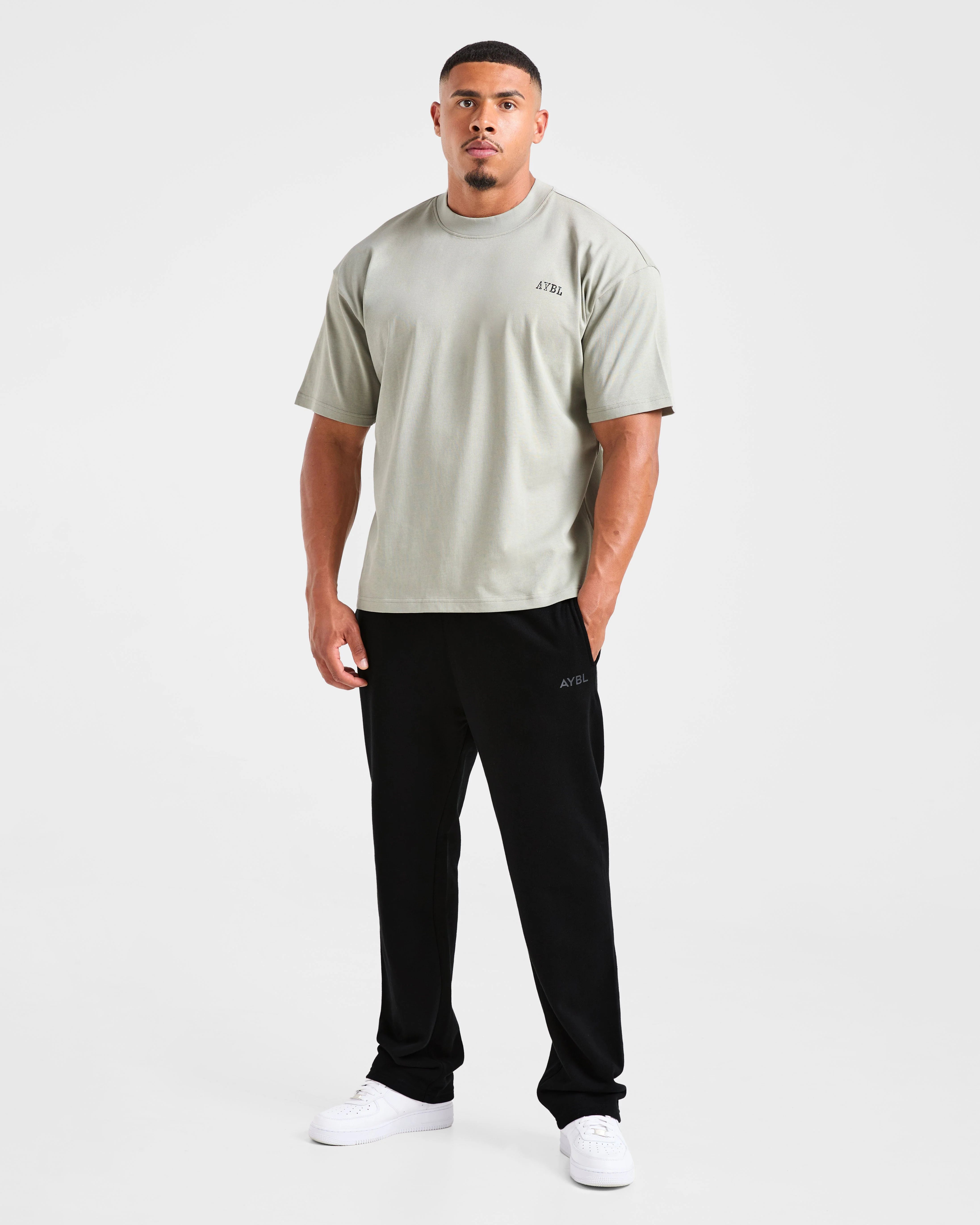 Lifting Essentials Oversized T Shirt - Stone Sage - Image 3