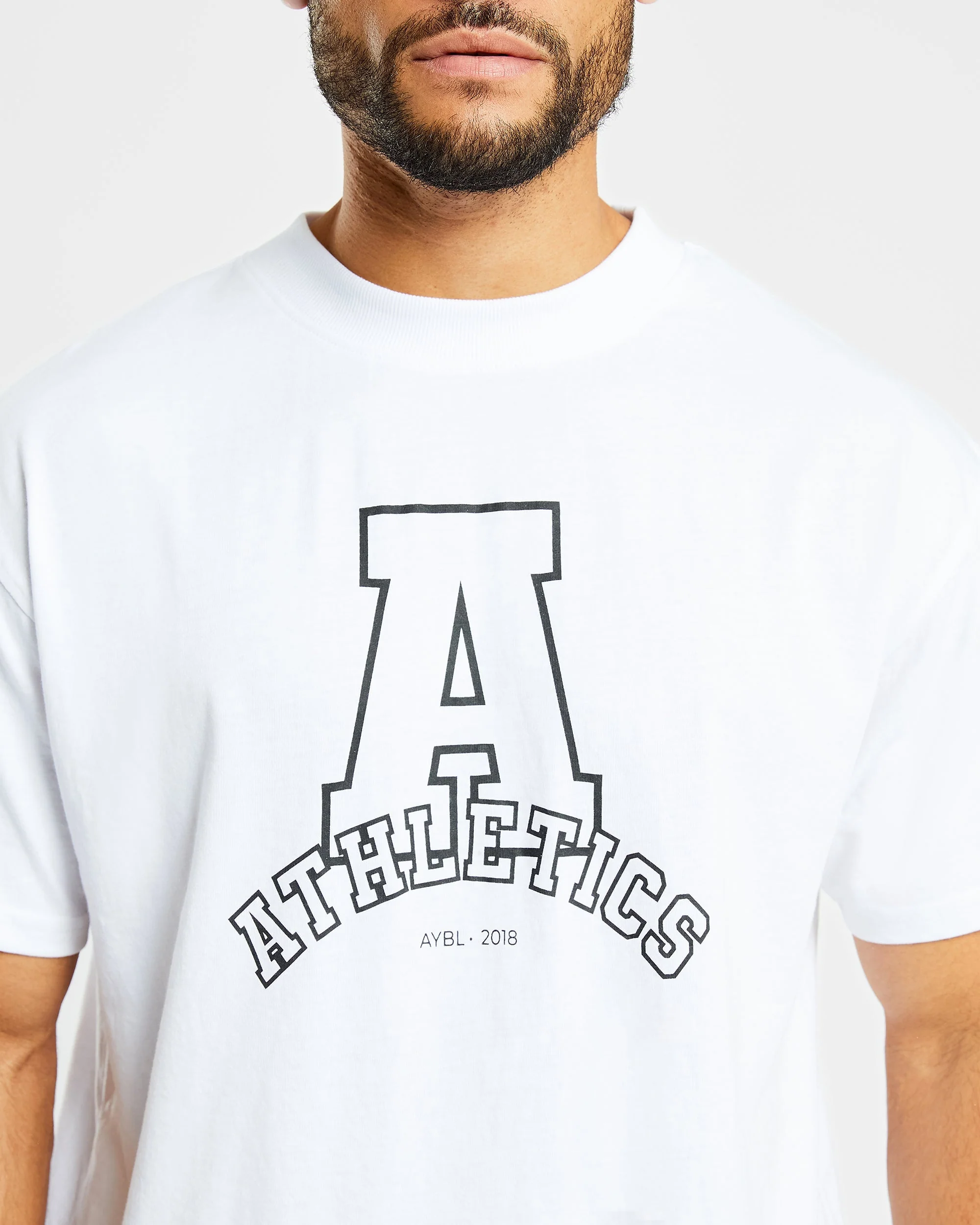 Athletics Varsity Oversized T Shirt - Blanc - Image 5