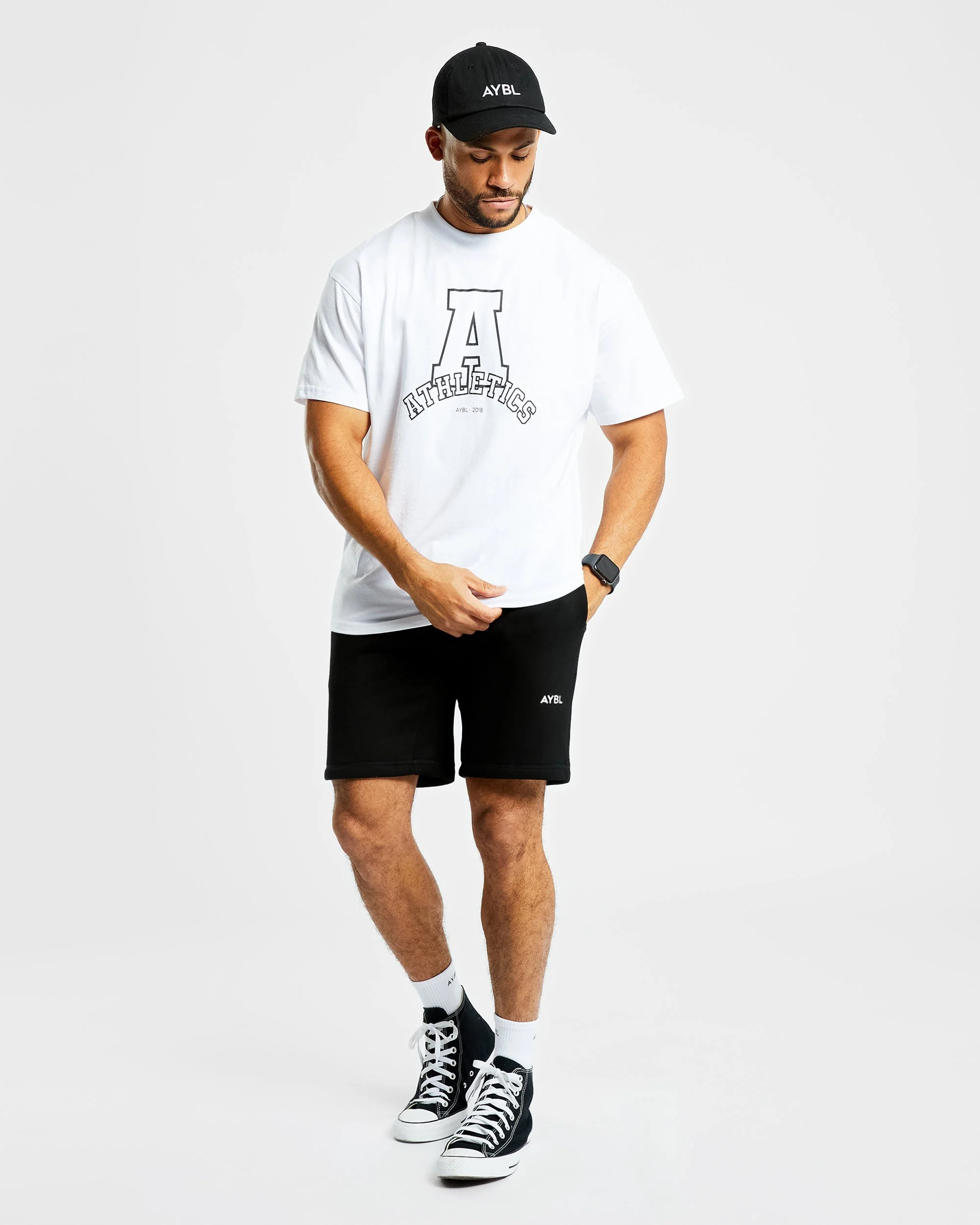 Athletics Varsity Oversized T Shirt - Blanc - Image 7