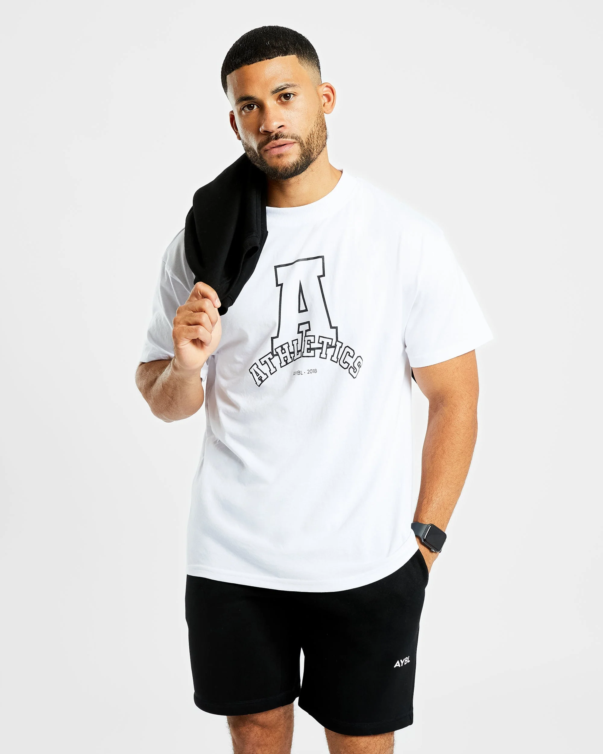 Athletics Varsity Oversized T Shirt - Blanc - Image 8