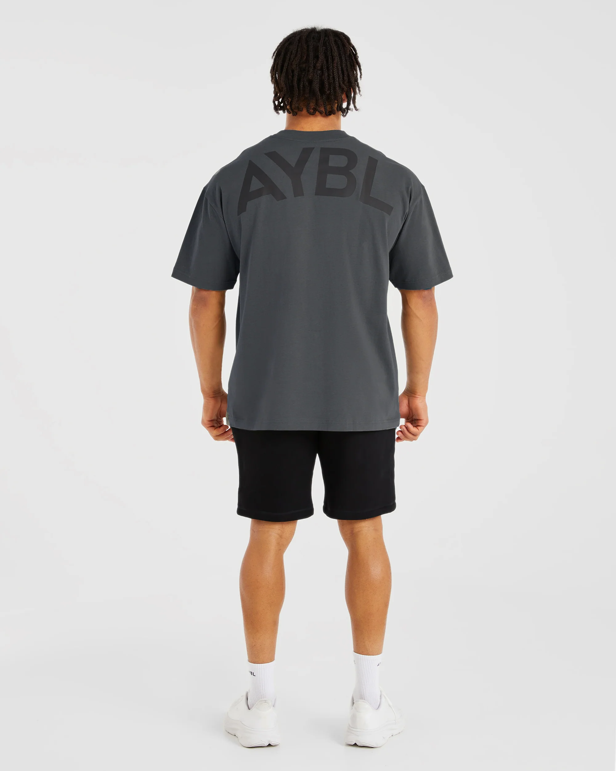 Essential Oversized T Shirt - Charcoal - Image 3