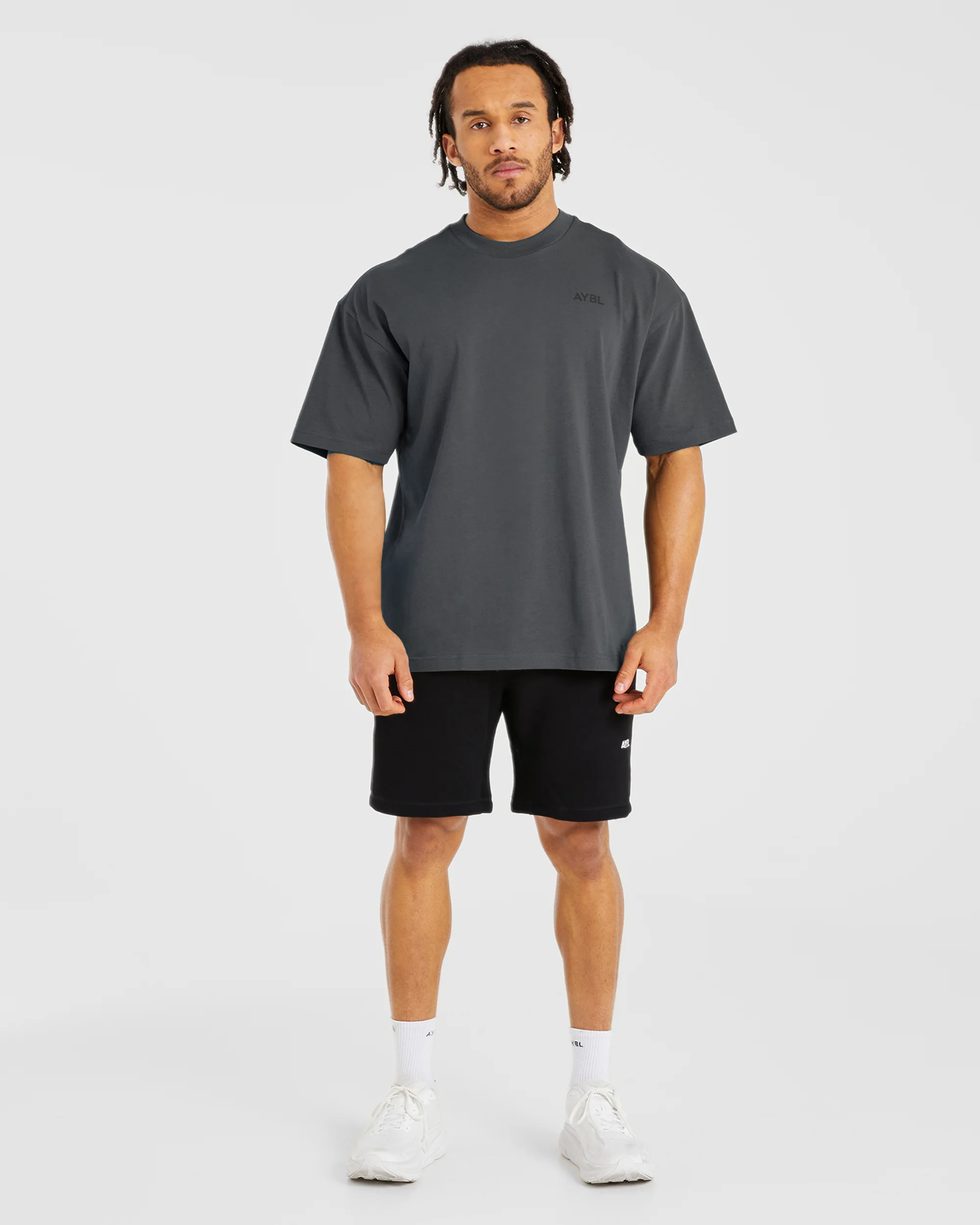 Essential Oversized T Shirt - Charcoal - Image 4