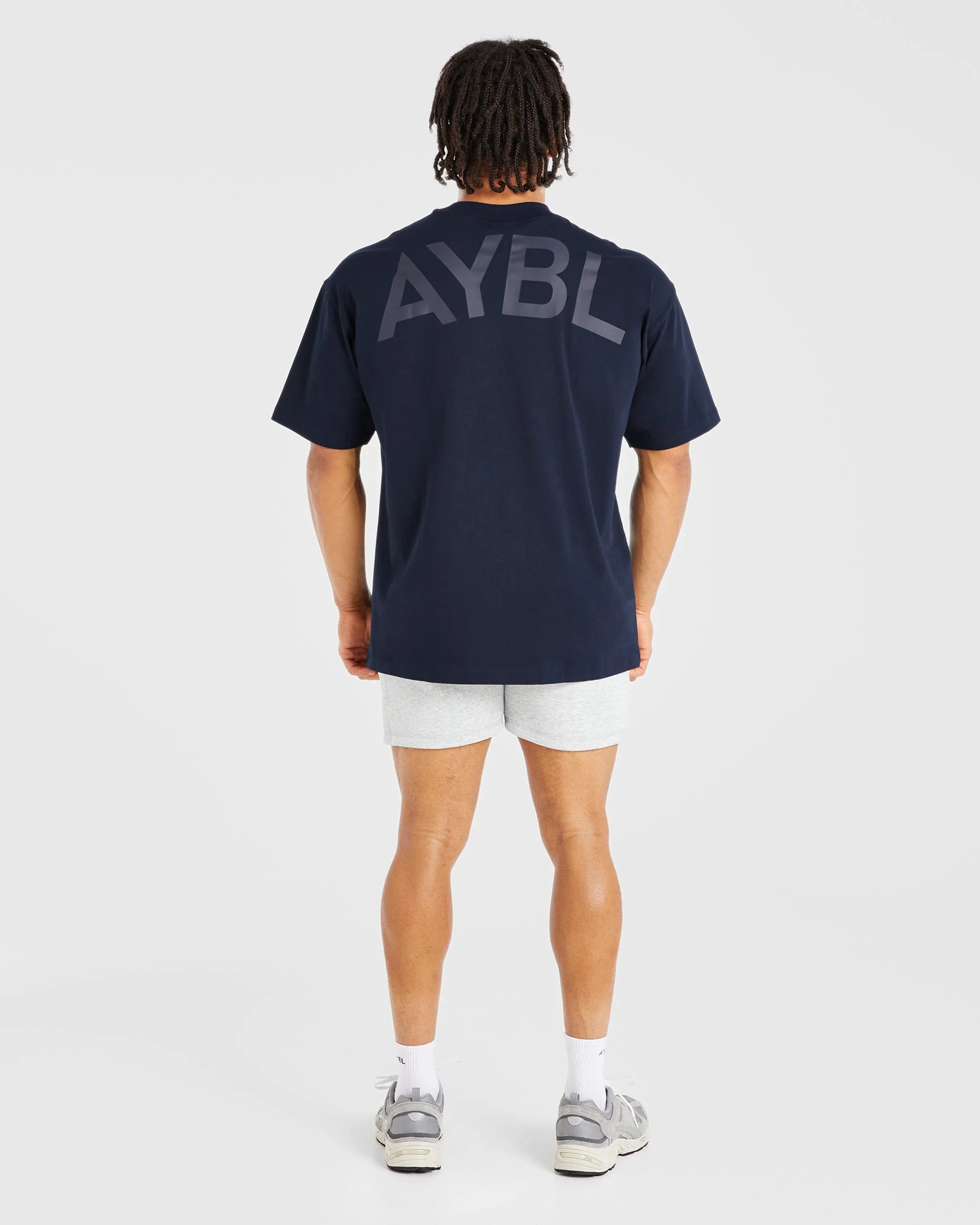 Essential Oversized T Shirt - Navy - Image 3