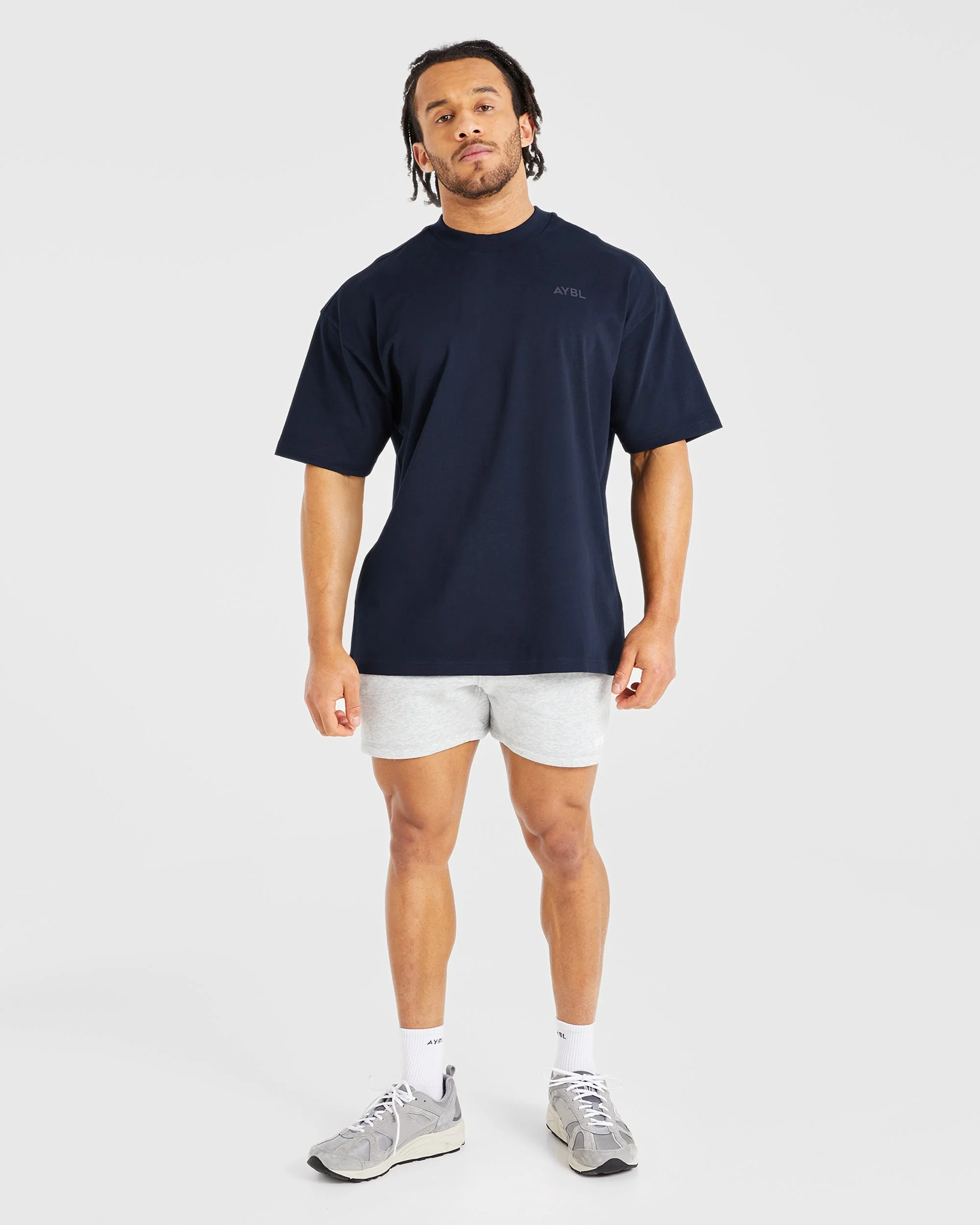 Essential Oversized T Shirt - Navy - Image 4