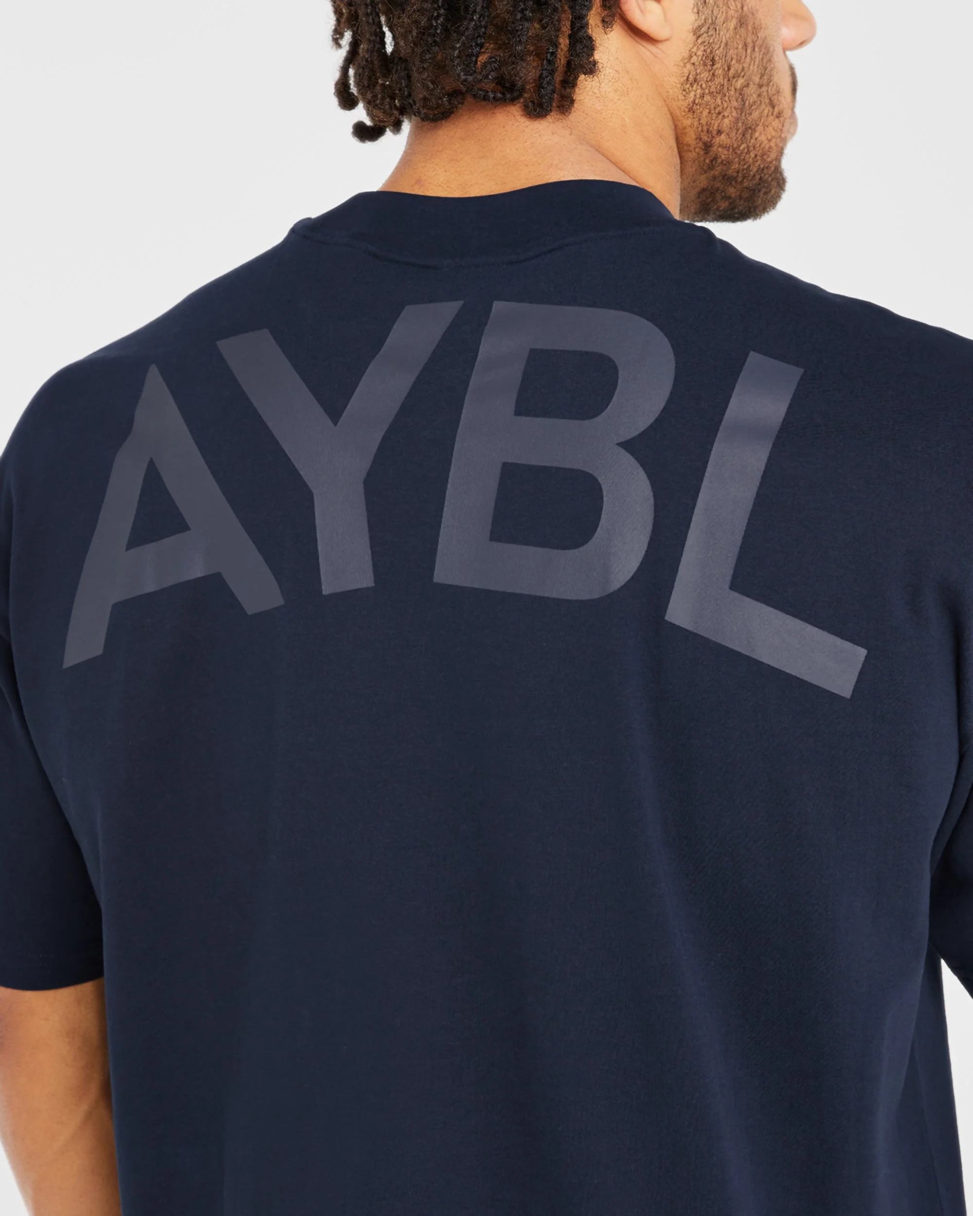 Essential Oversized T Shirt - Navy - Image 5