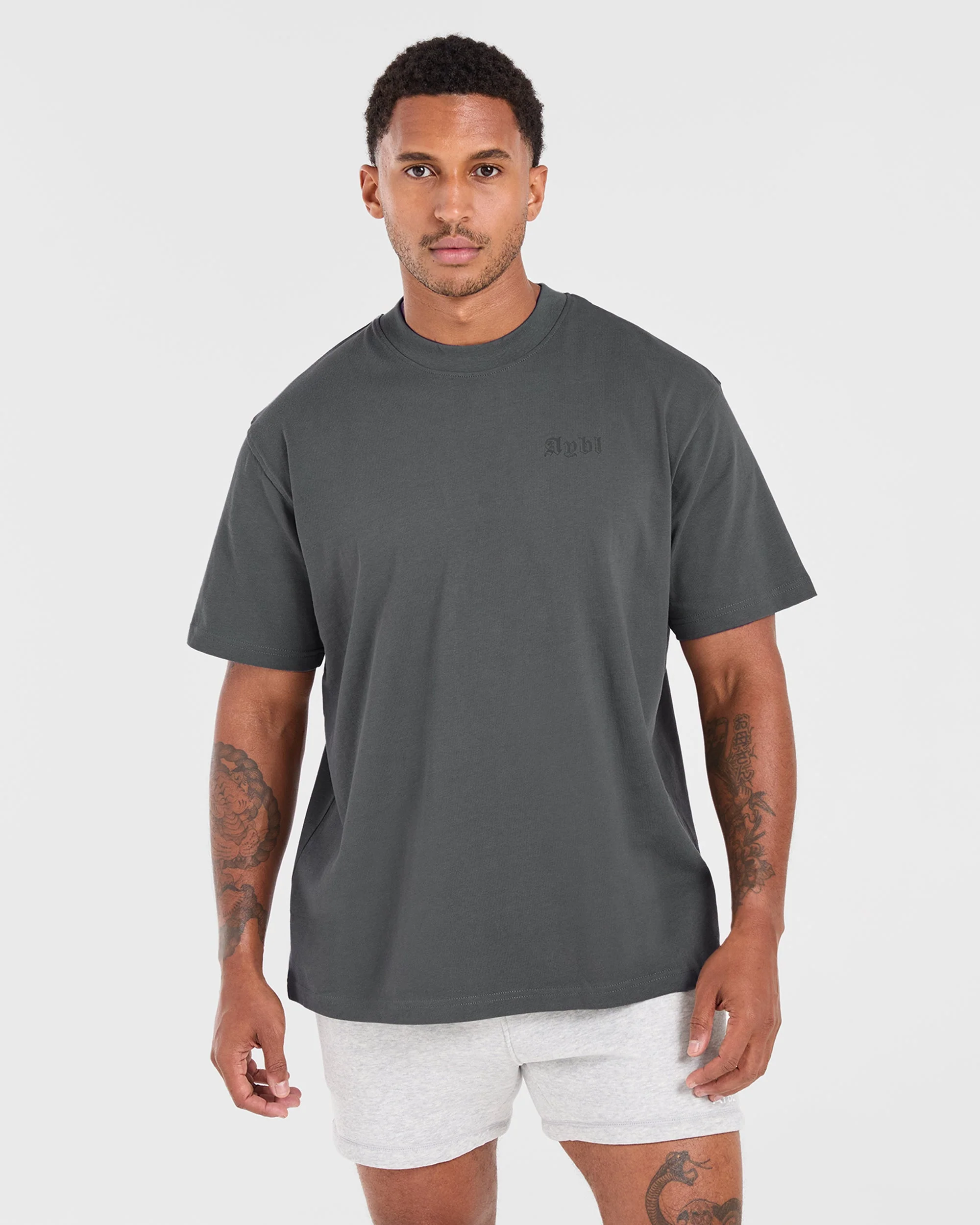 Mind of Steel Oversized T Shirt - Charcoal - Image 2