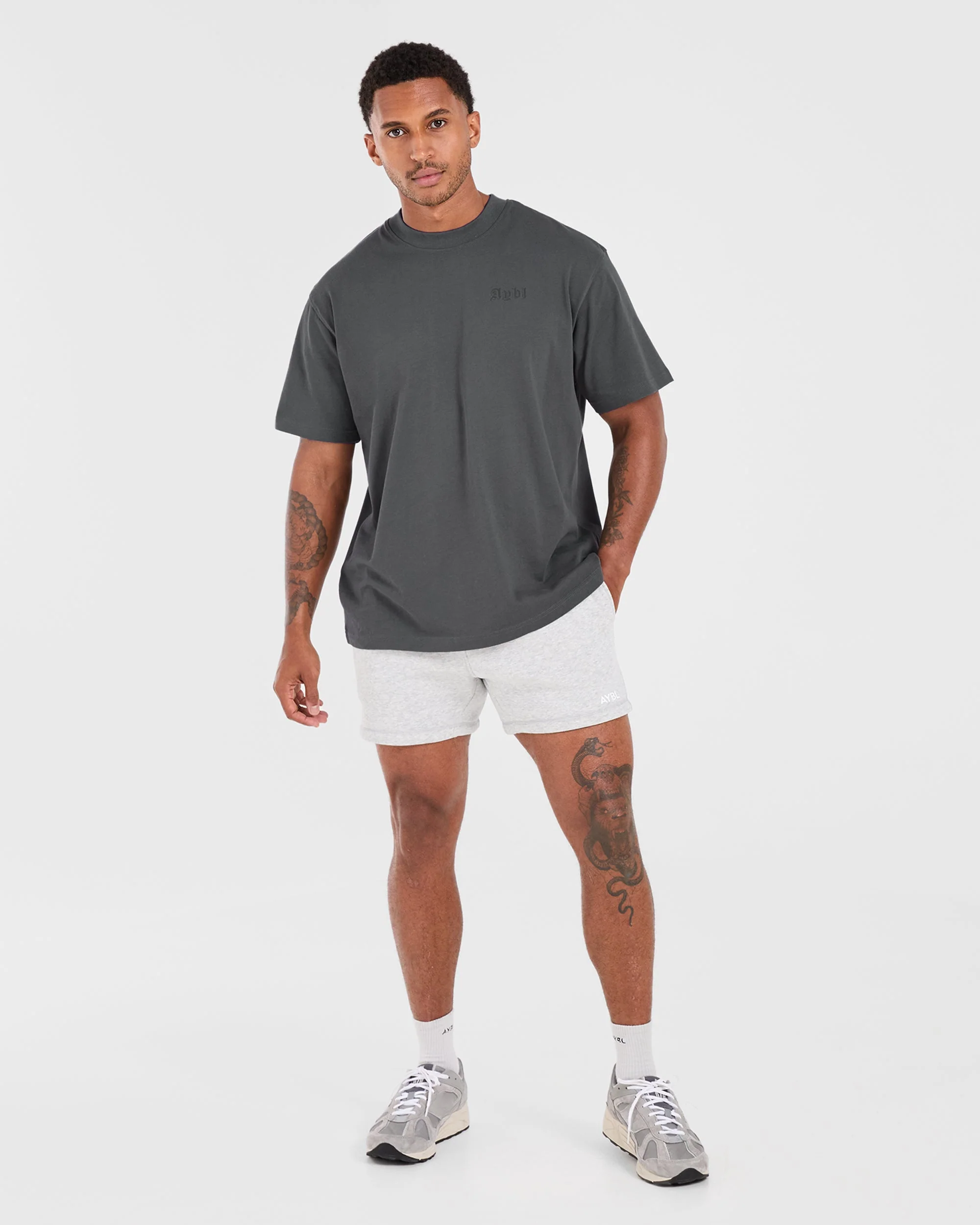 Mind of Steel Oversized T Shirt - Charcoal - Image 4
