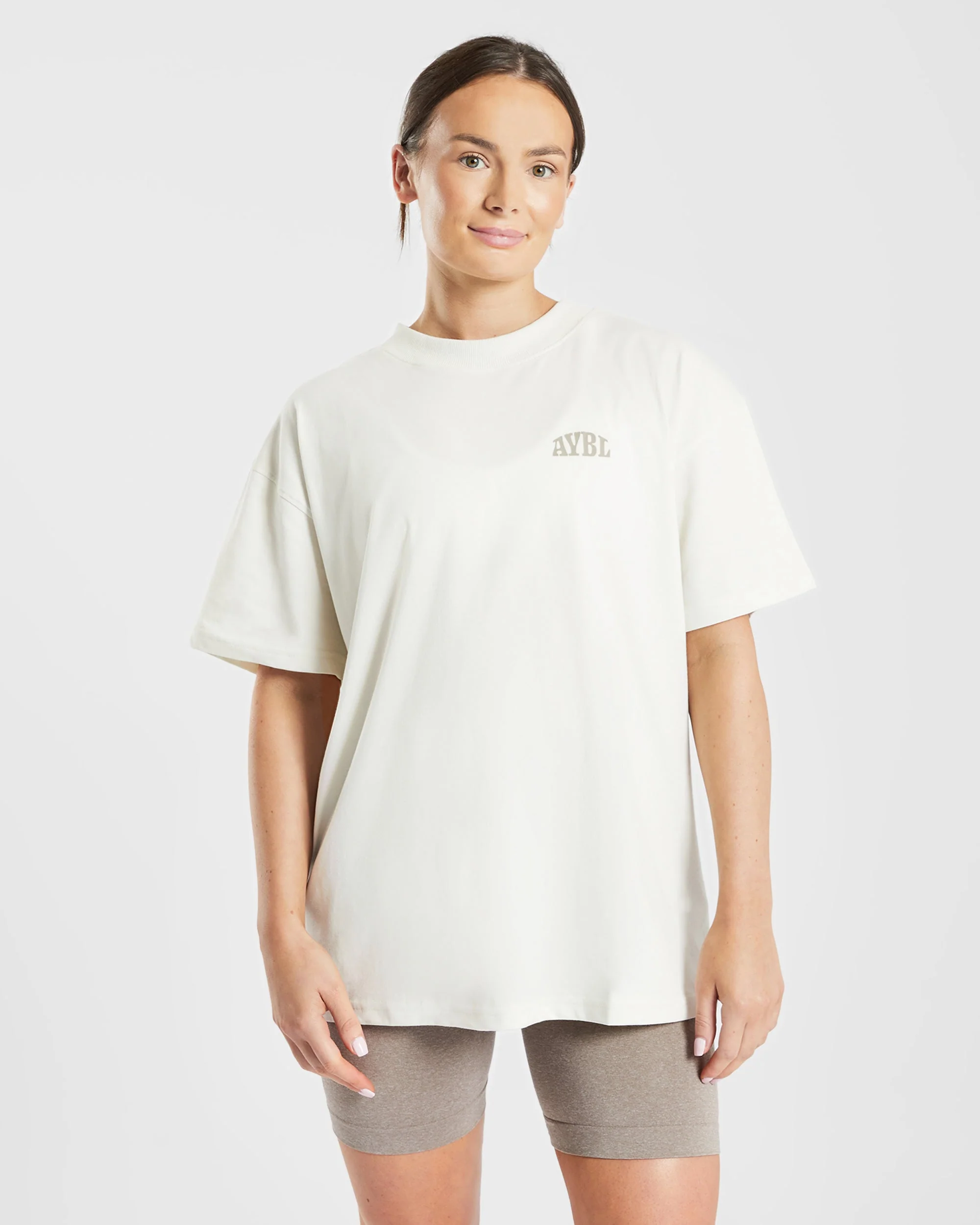 Mind Over Matter Oversized T Shirt - Beige/Marron - Image 10