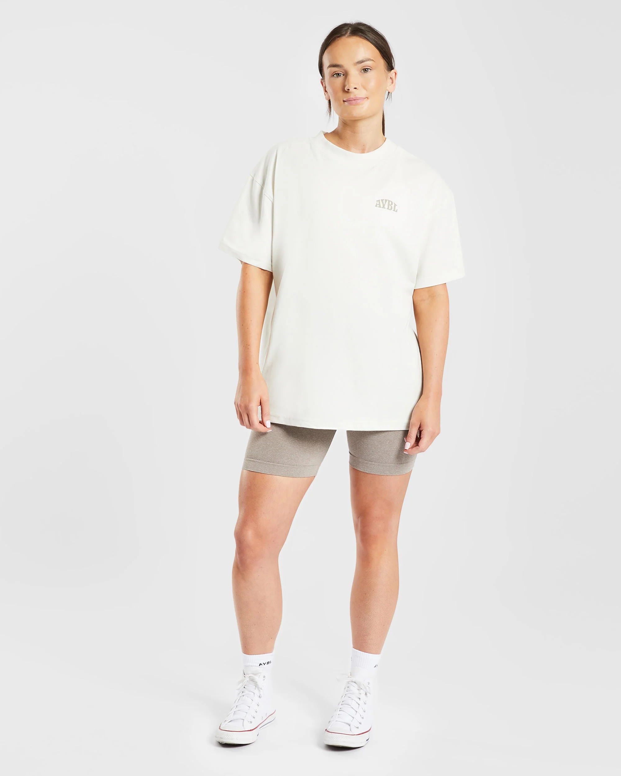Mind Over Matter Oversized T Shirt - Beige/Marron - Image 11