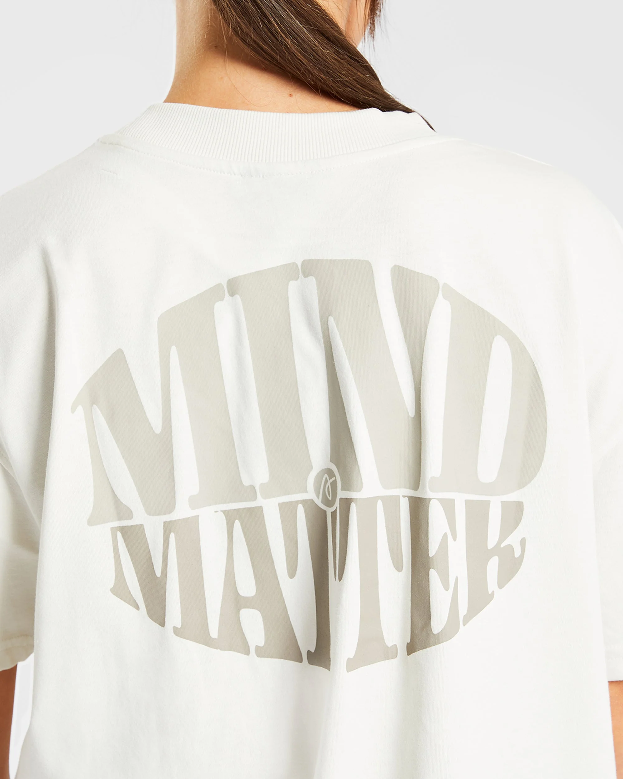 Mind Over Matter Oversized T Shirt - Beige/Marron - Image 14