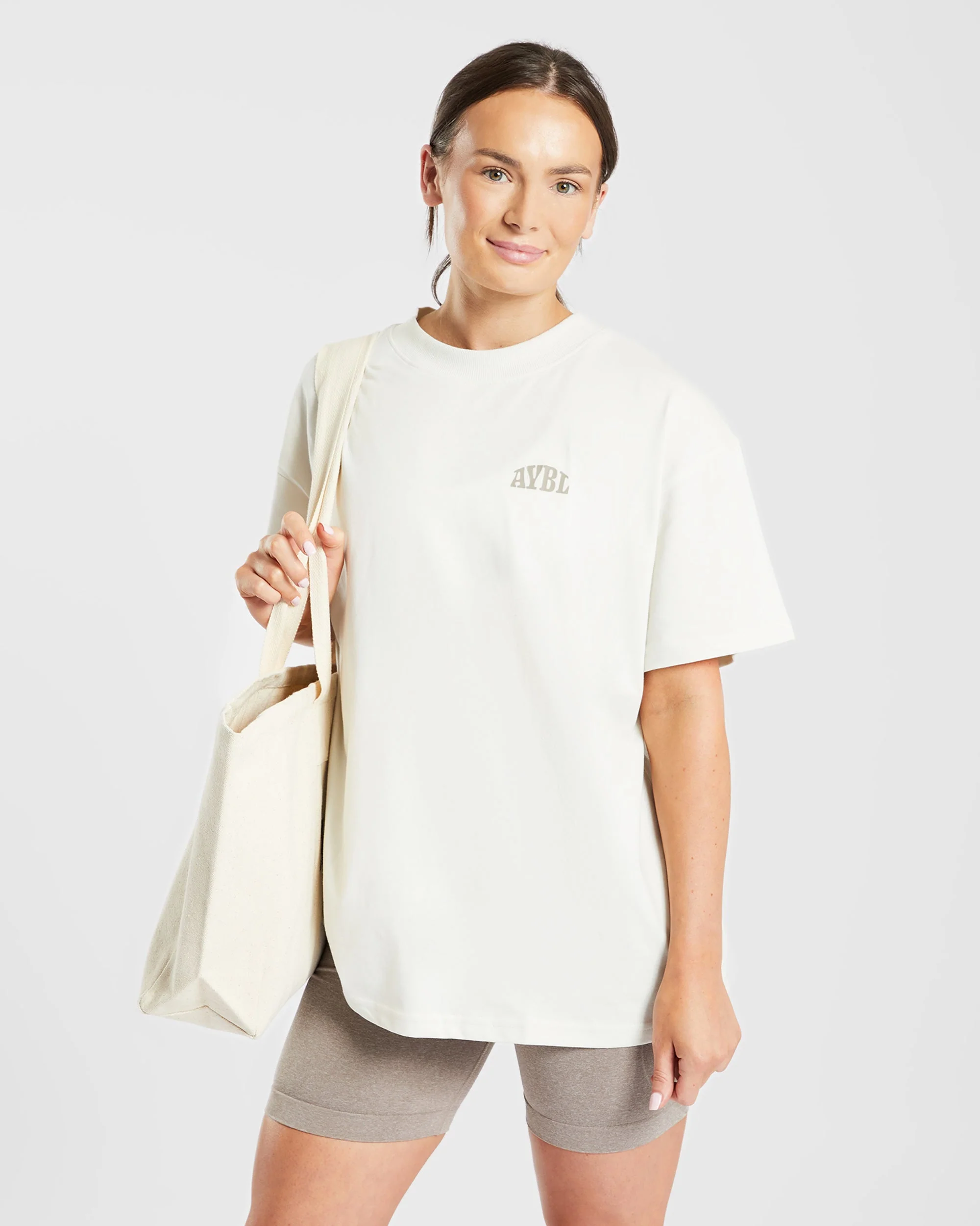 Mind Over Matter Oversized T Shirt - Beige/Marron - Image 15