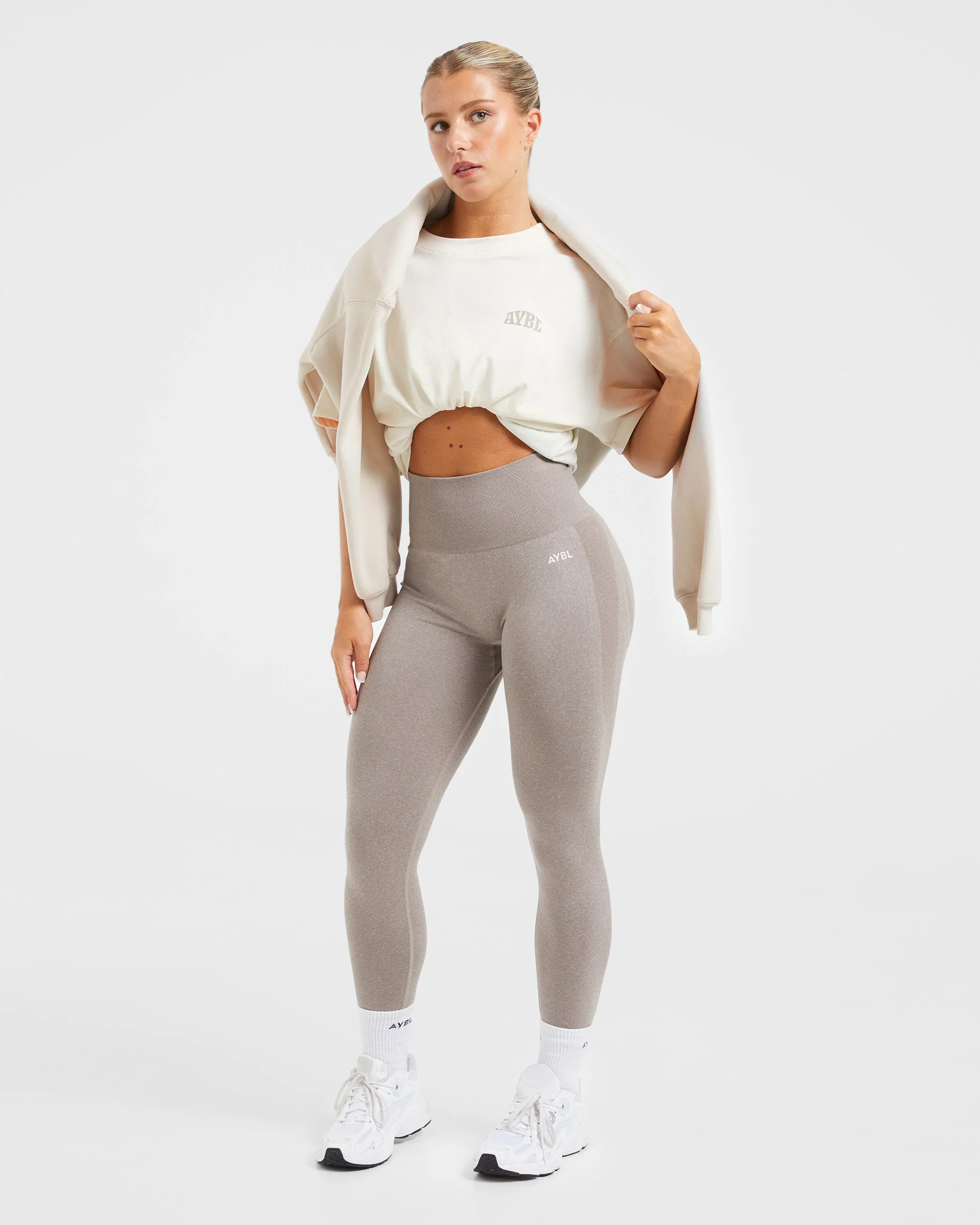 Mind Over Matter Oversized T Shirt - Beige/Marron - Image 7