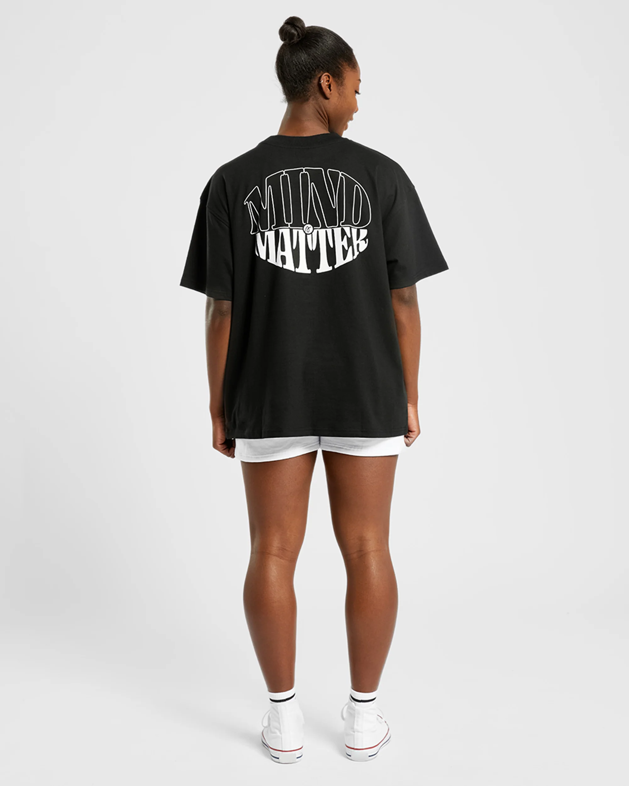 Mind Over Matter Oversized T Shirt - Noir - Image 12
