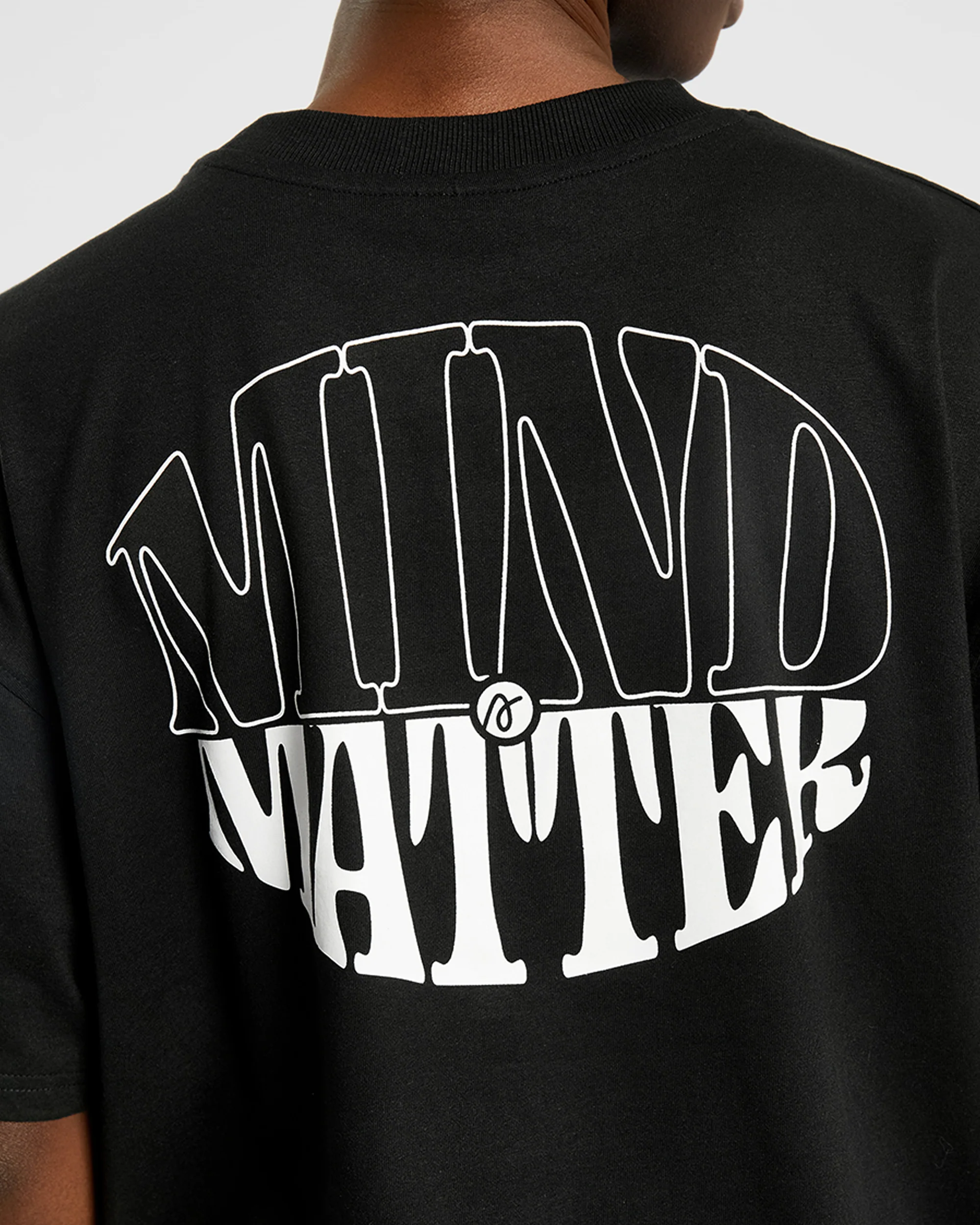 Mind Over Matter Oversized T Shirt - Noir - Image 14