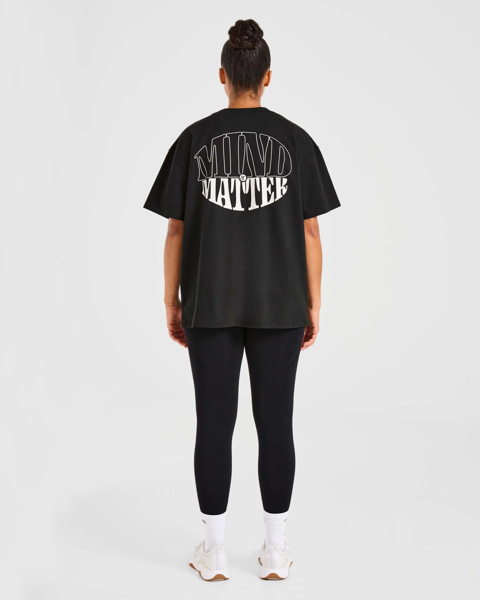 Mind Over Matter Oversized T Shirt - Noir - Image 3
