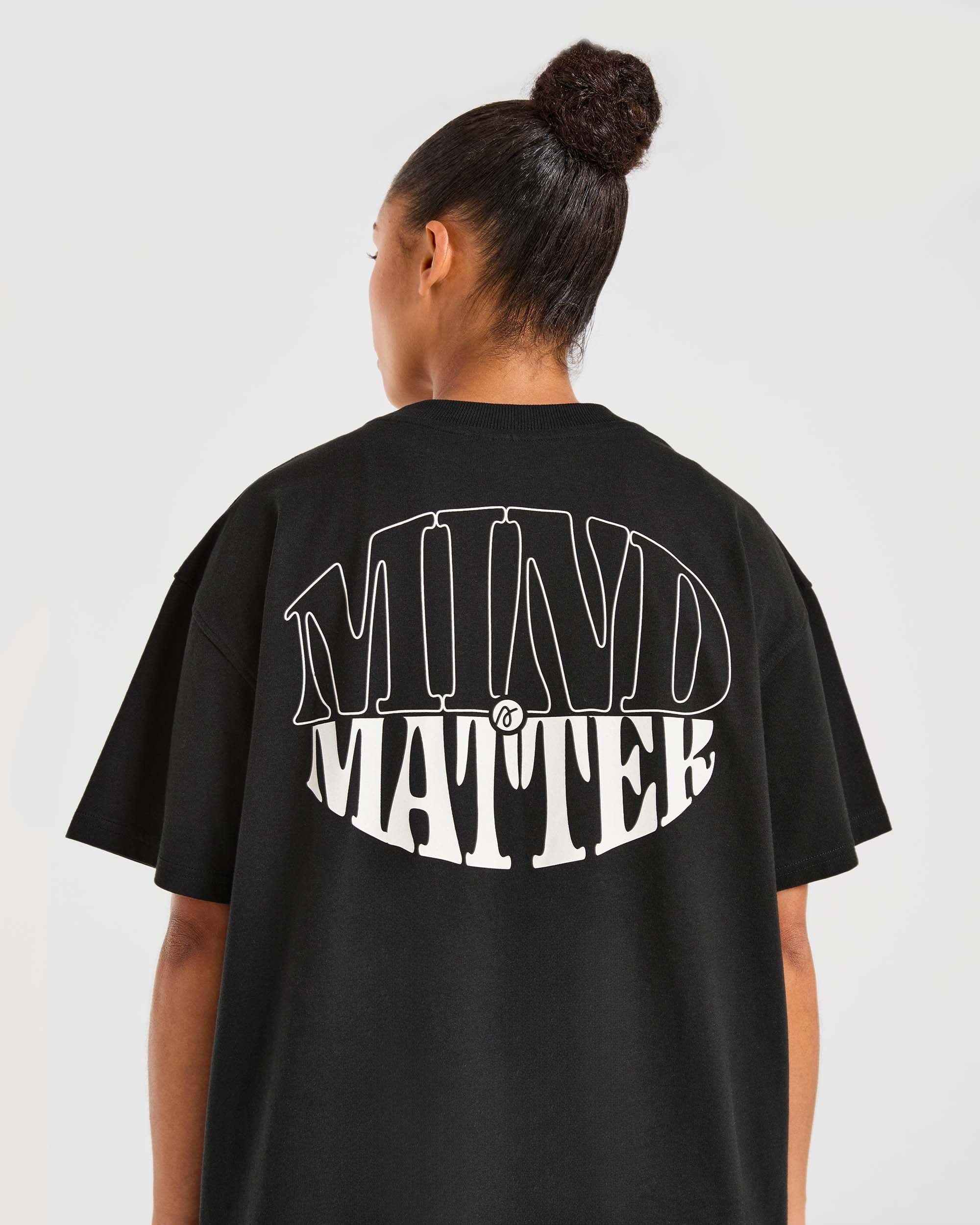 Mind Over Matter Oversized T Shirt - Noir - Image 6