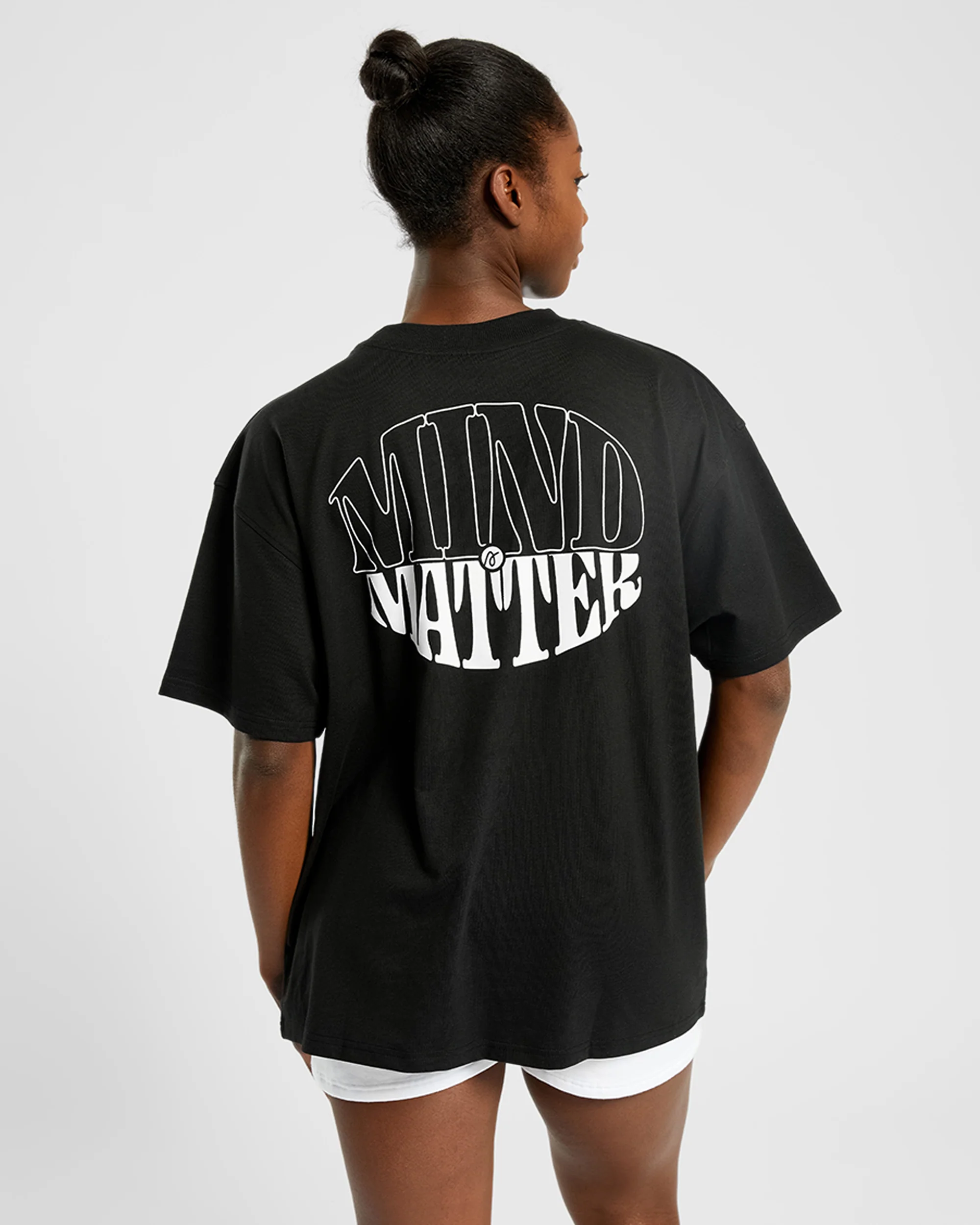 Mind Over Matter Oversized T Shirt - Noir - Image 9
