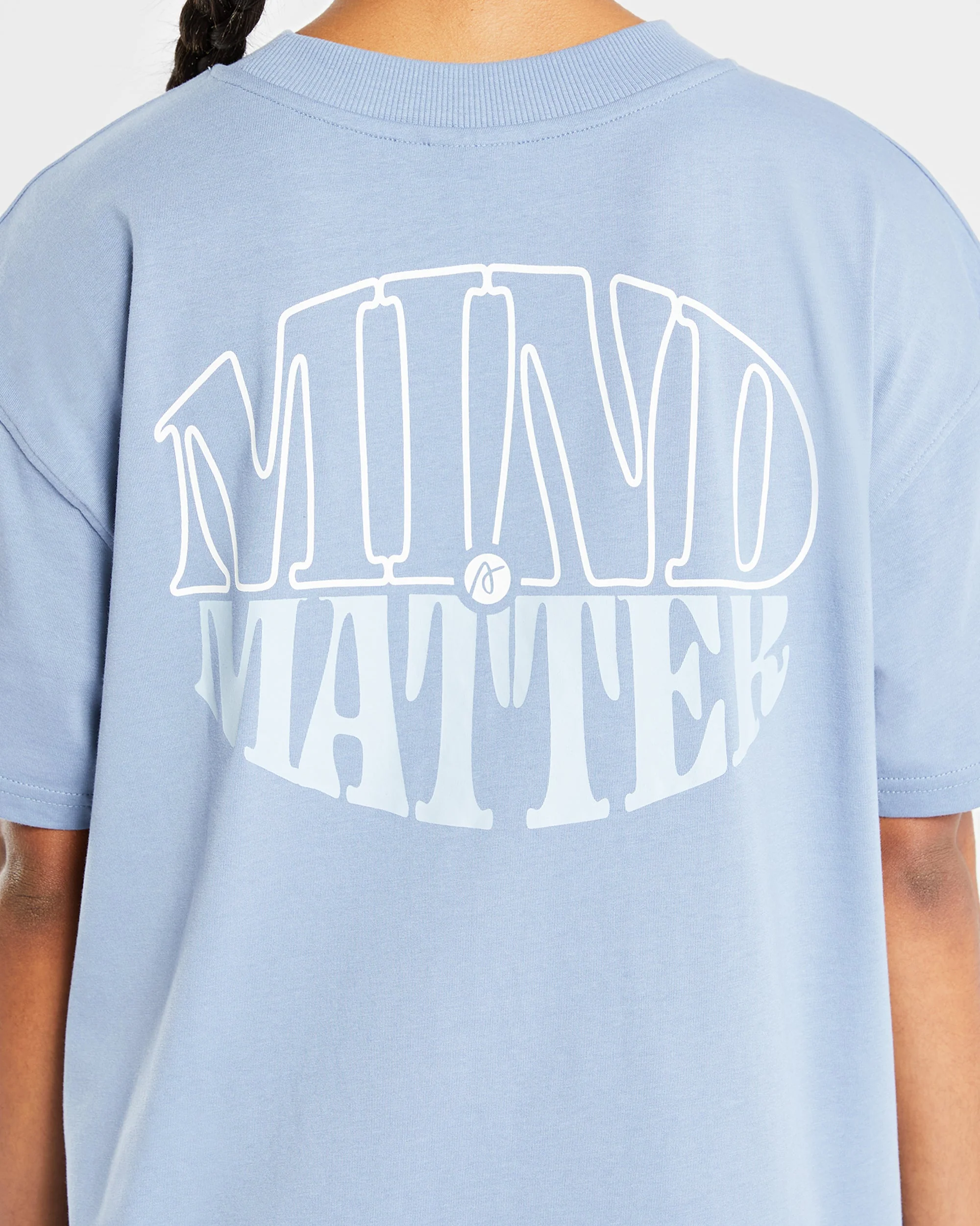 Mind Over Matter Oversized T Shirt - Bleu - Image 6