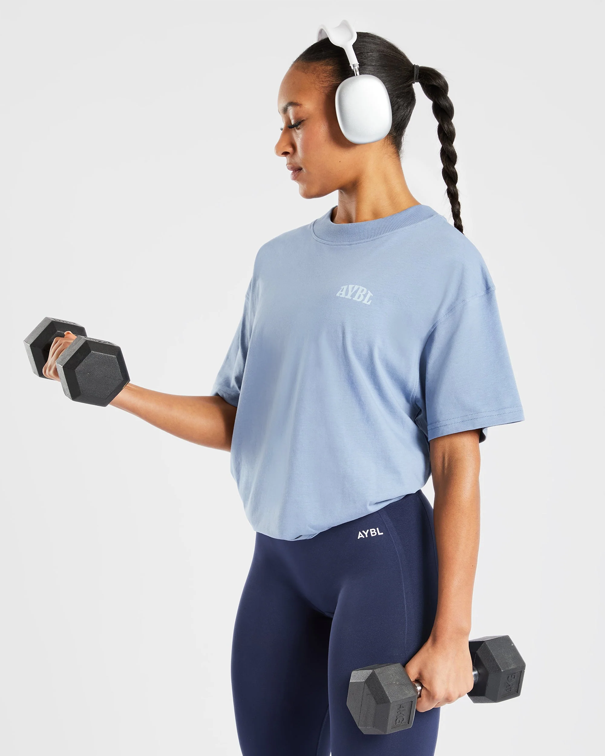 Mind Over Matter Oversized T Shirt - Bleu - Image 8