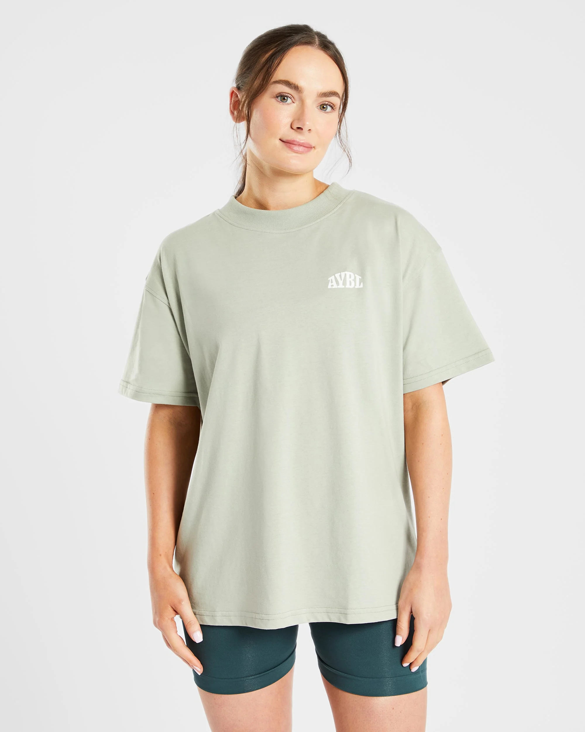 Mind Over Matter Oversized T Shirt - Vert - Image 2