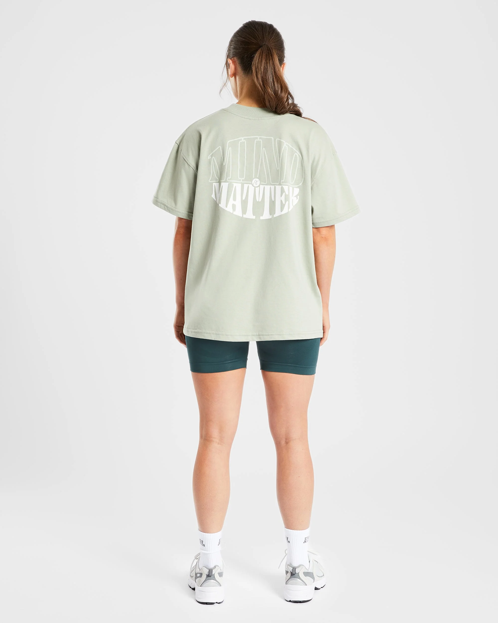 Mind Over Matter Oversized T Shirt - Vert - Image 4
