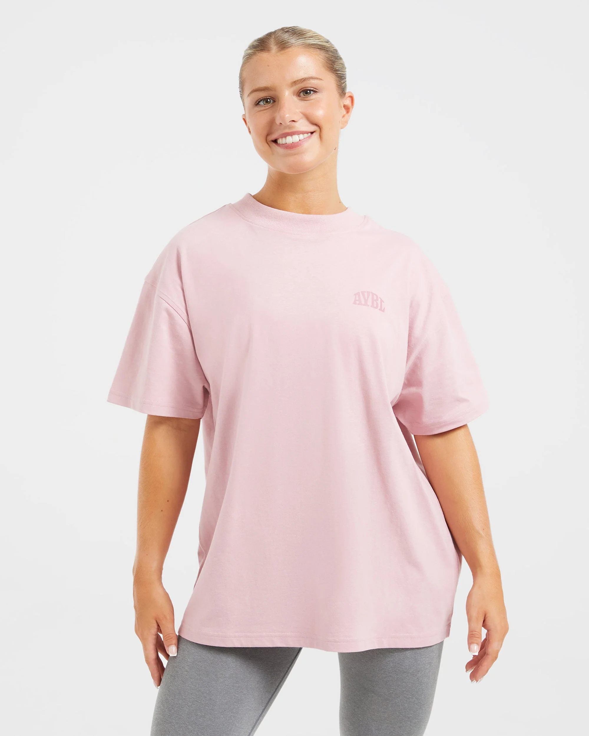 Mind Over Matter Oversized T Shirt - Rose - Image 2