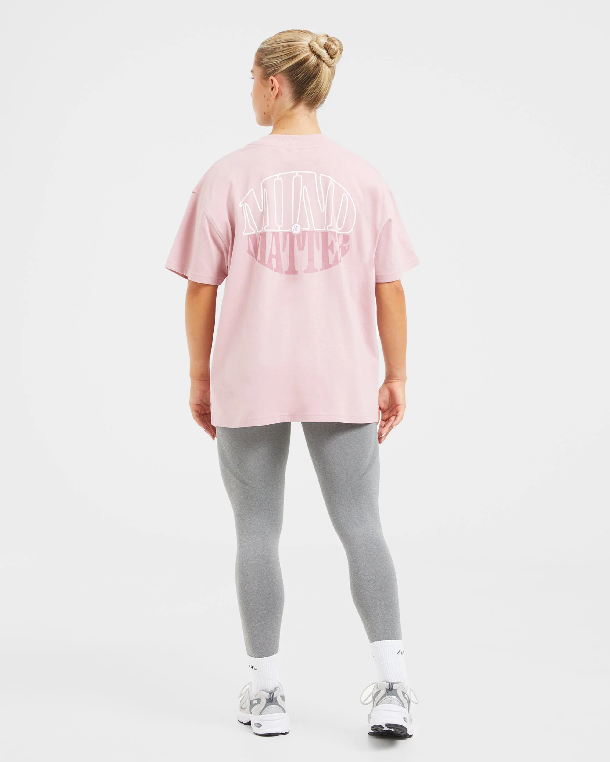 Mind Over Matter Oversized T Shirt - Rose - Image 4