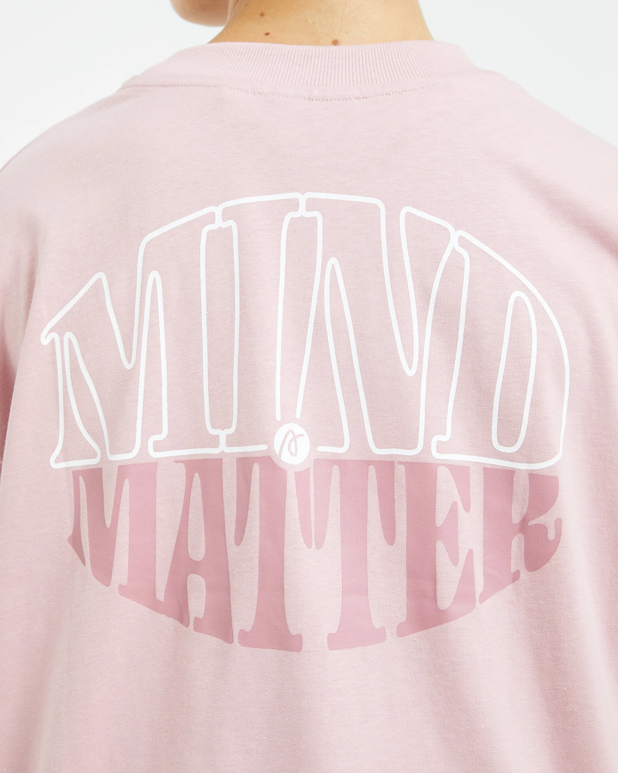 Mind Over Matter Oversized T Shirt - Rose - Image 6