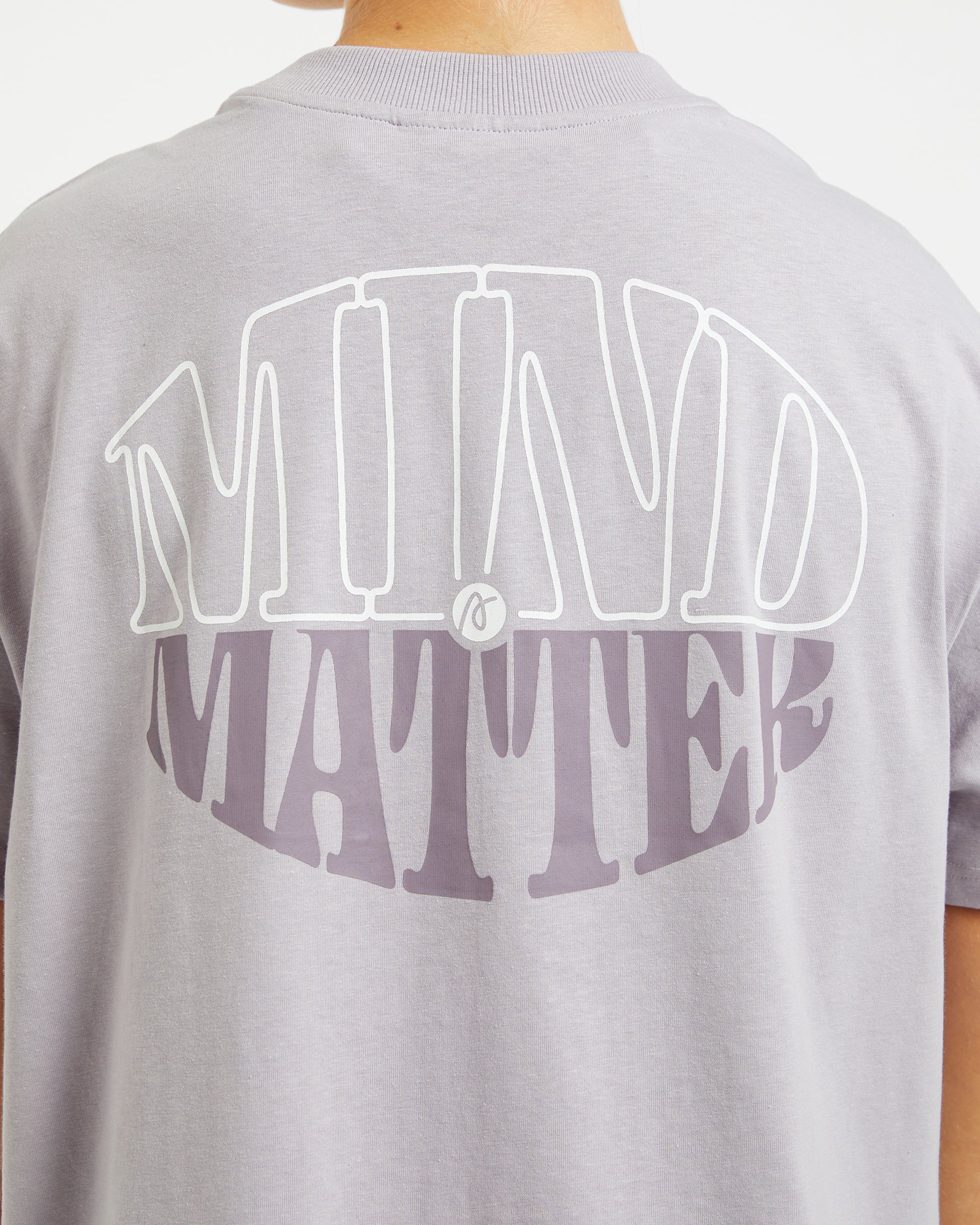 Mind Over Matter Oversized T Shirt - Violet - Image 6