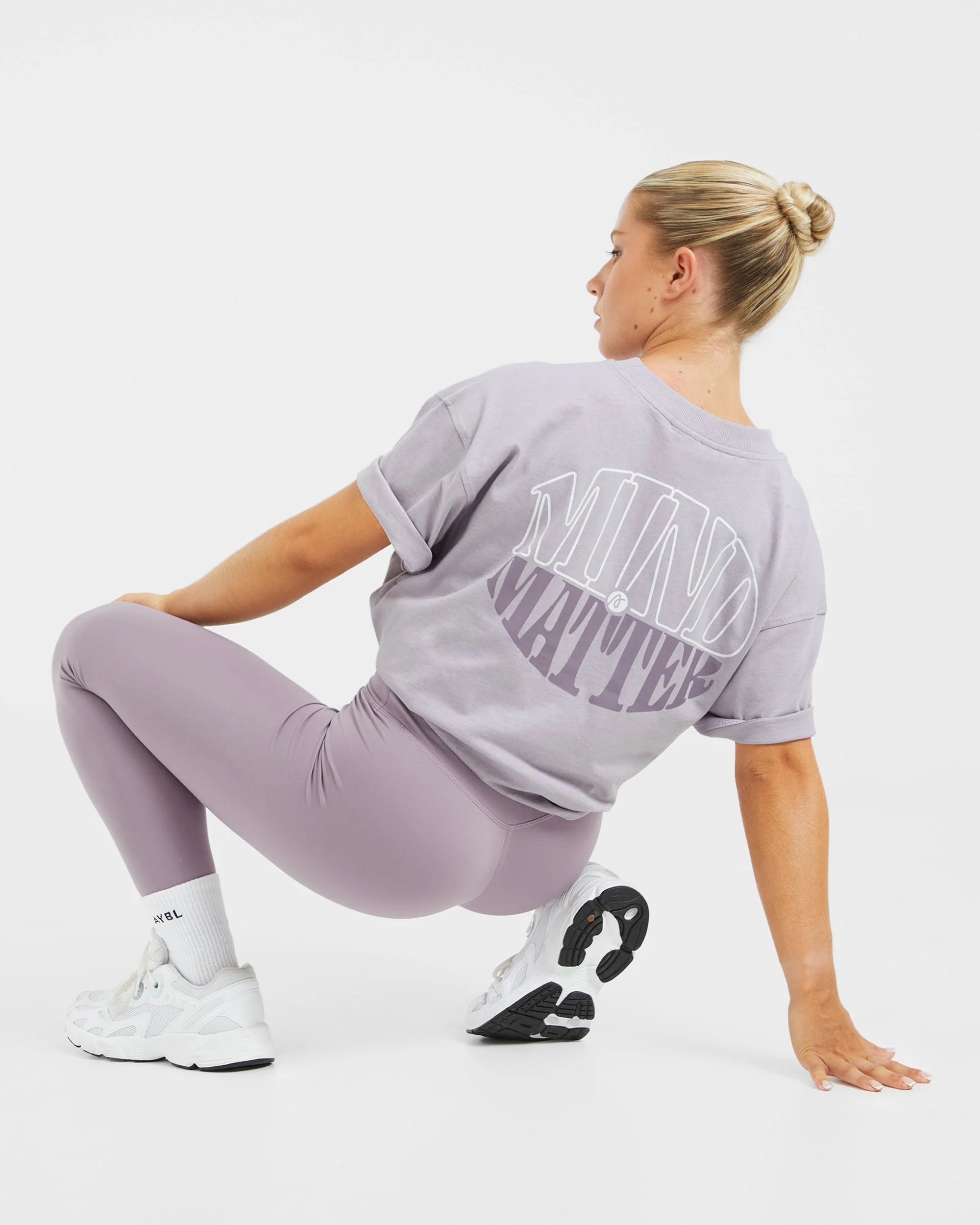 Mind Over Matter Oversized T Shirt - Violet - Image 8