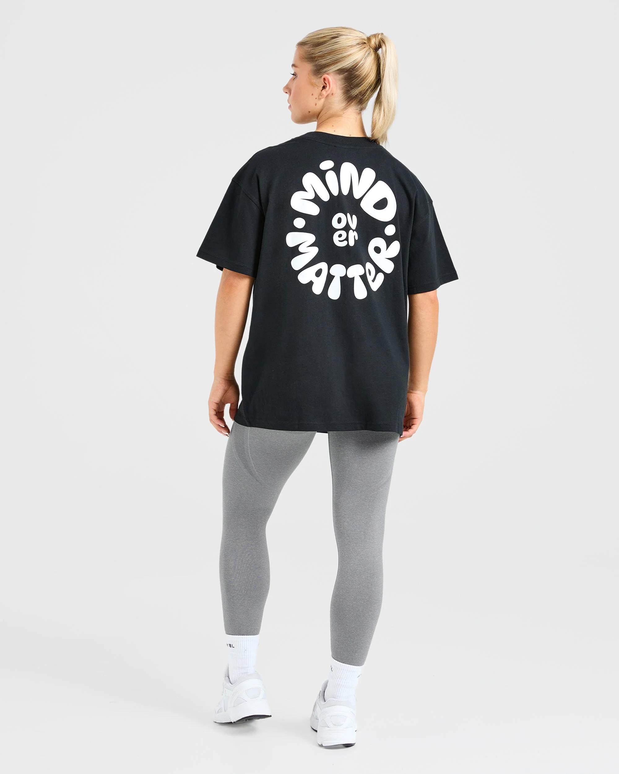 Mind Over Matter V2 Oversized T Shirt - Noir - Image 3