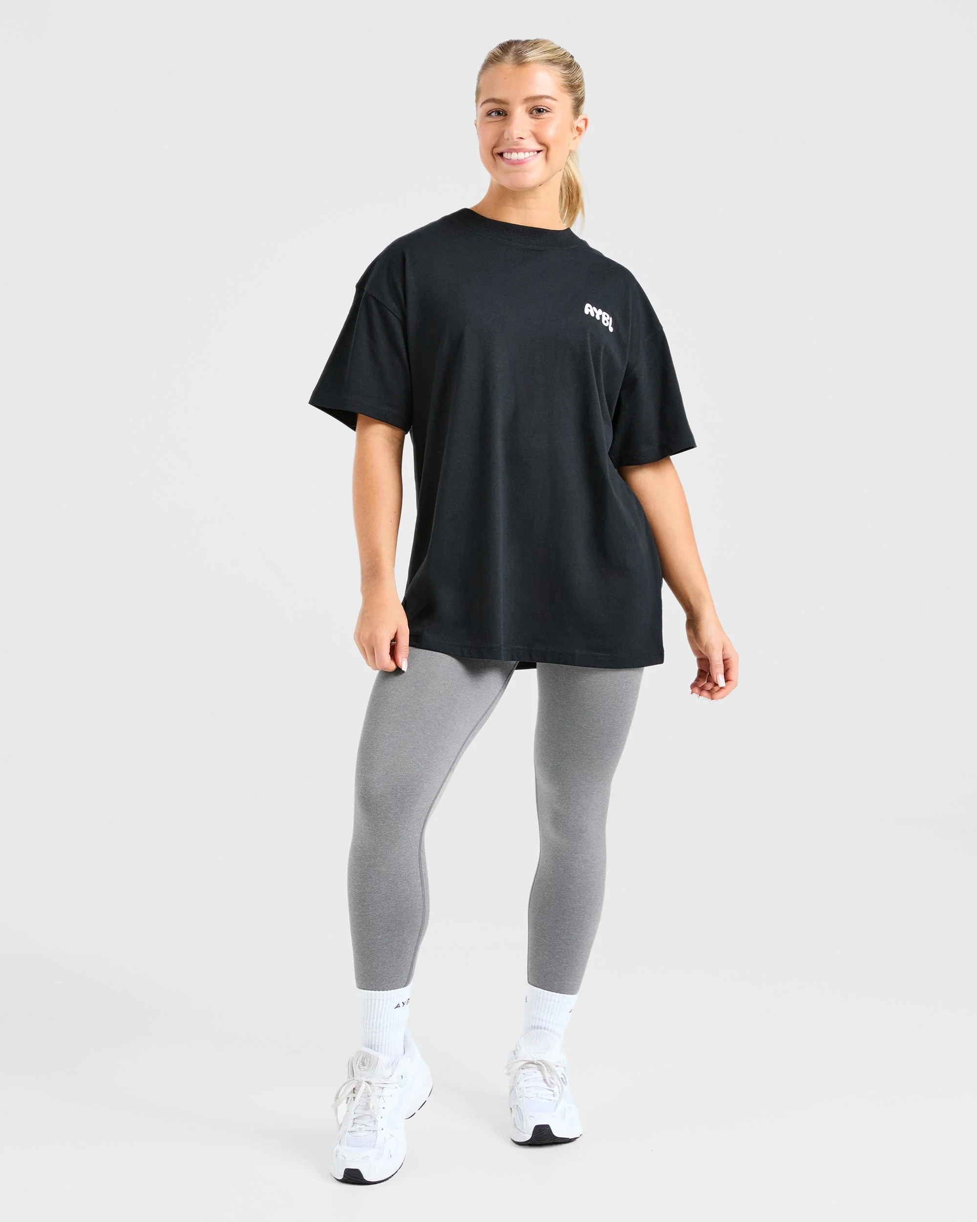 Mind Over Matter V2 Oversized T Shirt - Noir - Image 4