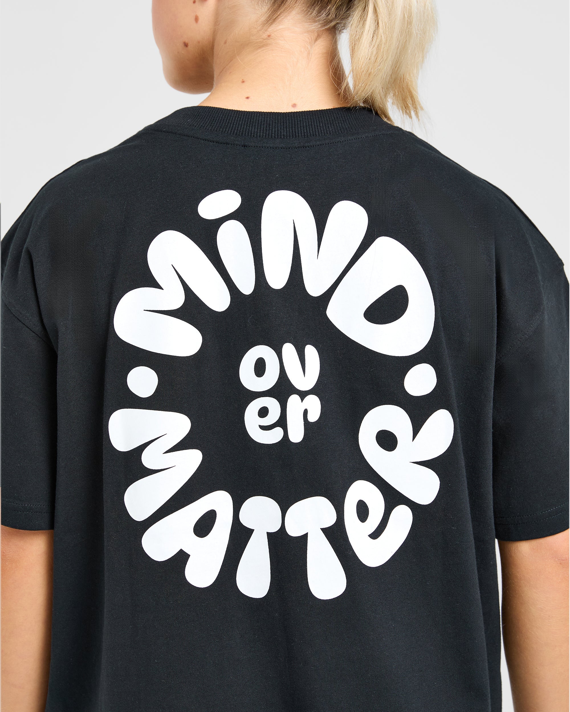 Mind Over Matter V2 Oversized T Shirt - Noir - Image 5