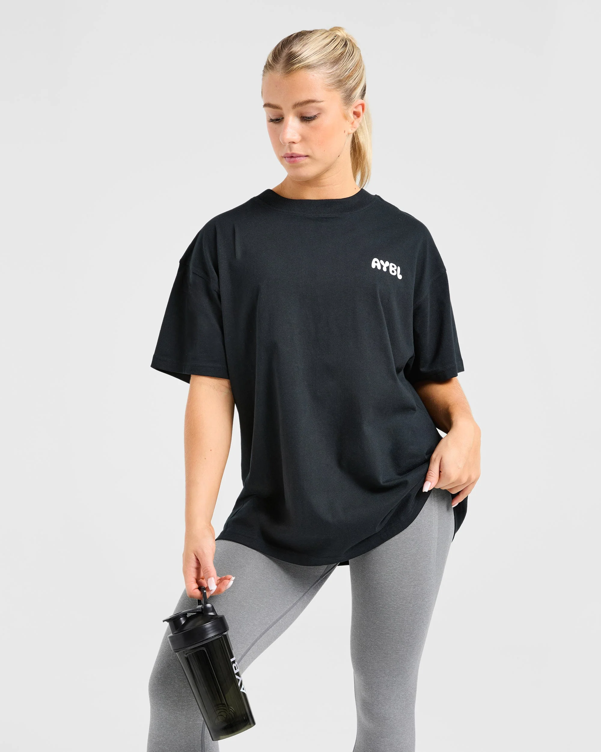 Mind Over Matter V2 Oversized T Shirt - Noir - Image 8