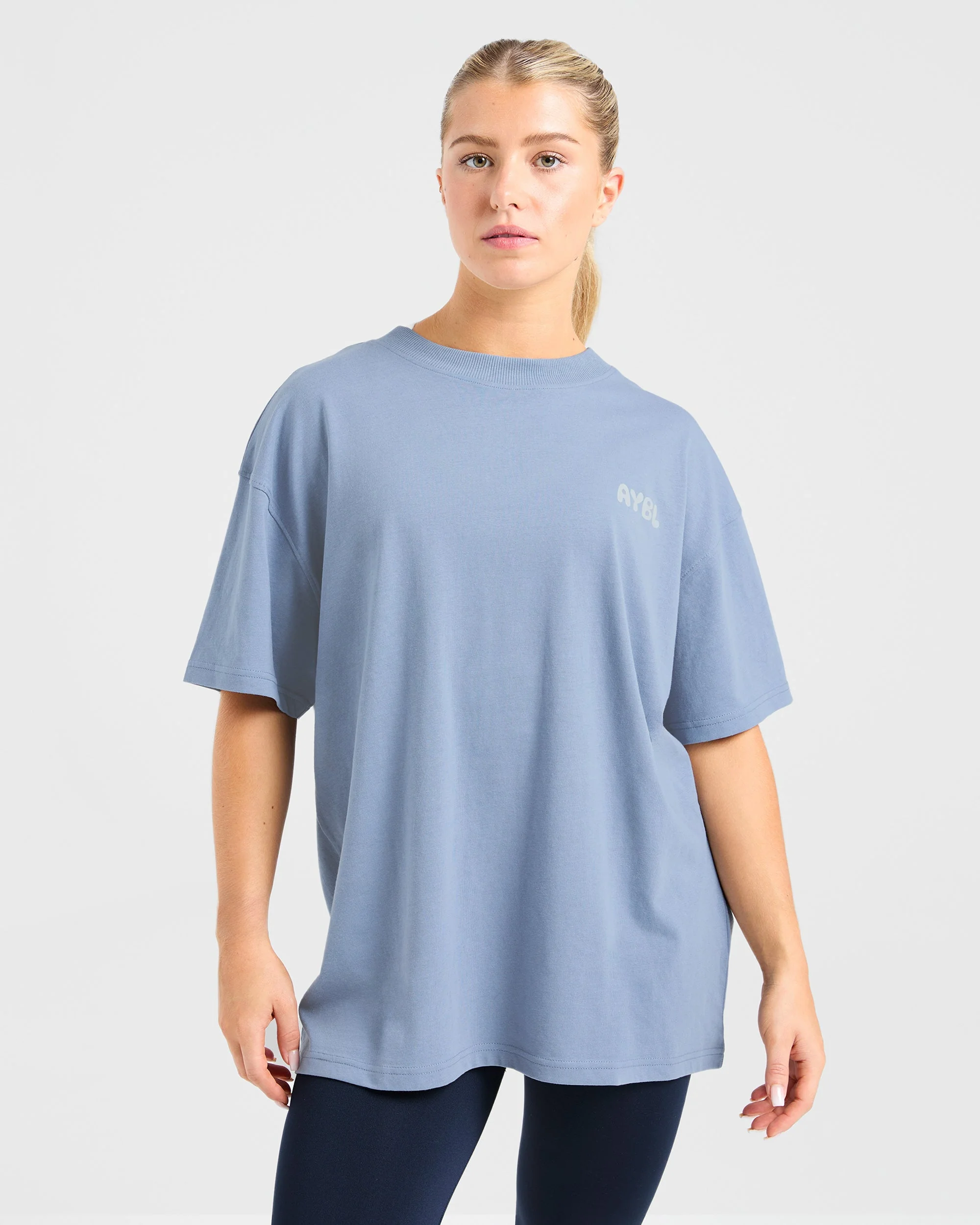 Mind Over Matter V2 Oversized T Shirt - Bleu - Image 2