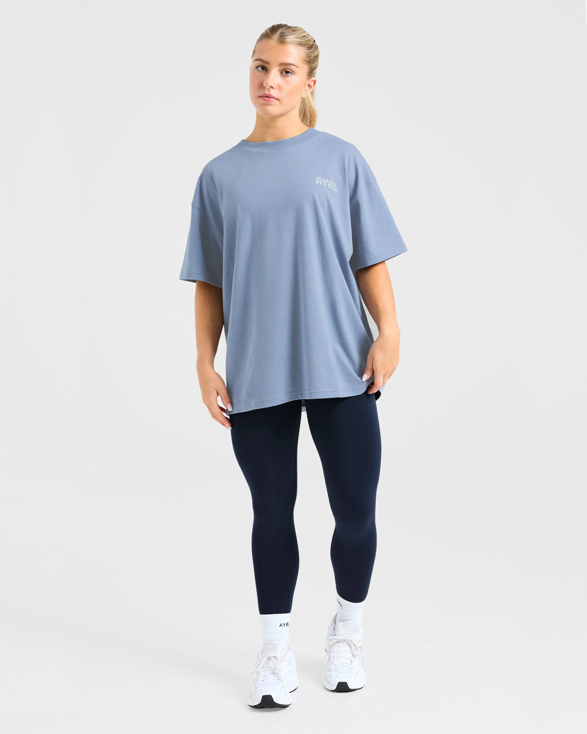 Mind Over Matter V2 Oversized T Shirt - Bleu - Image 4