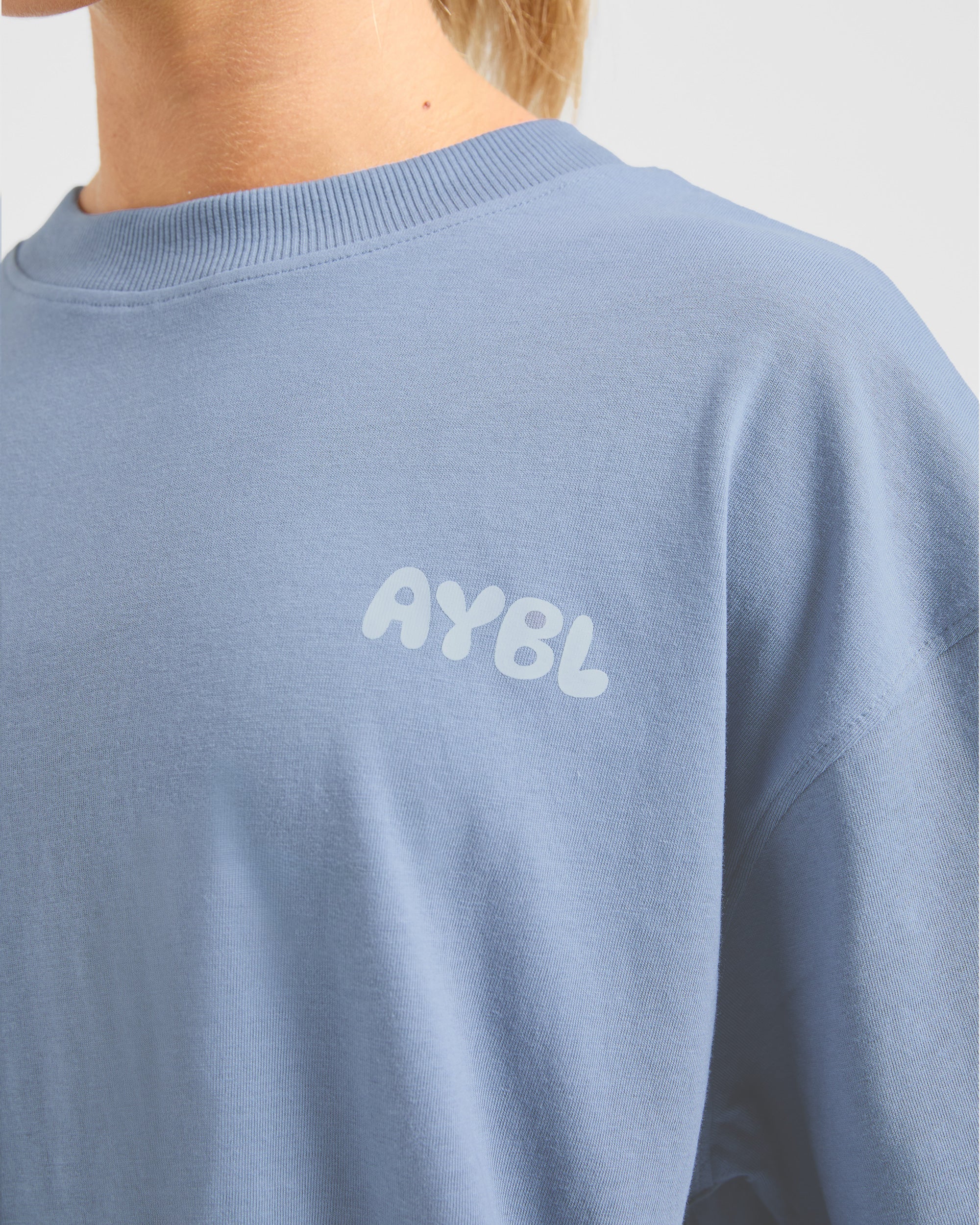 Mind Over Matter V2 Oversized T Shirt - Bleu - Image 5