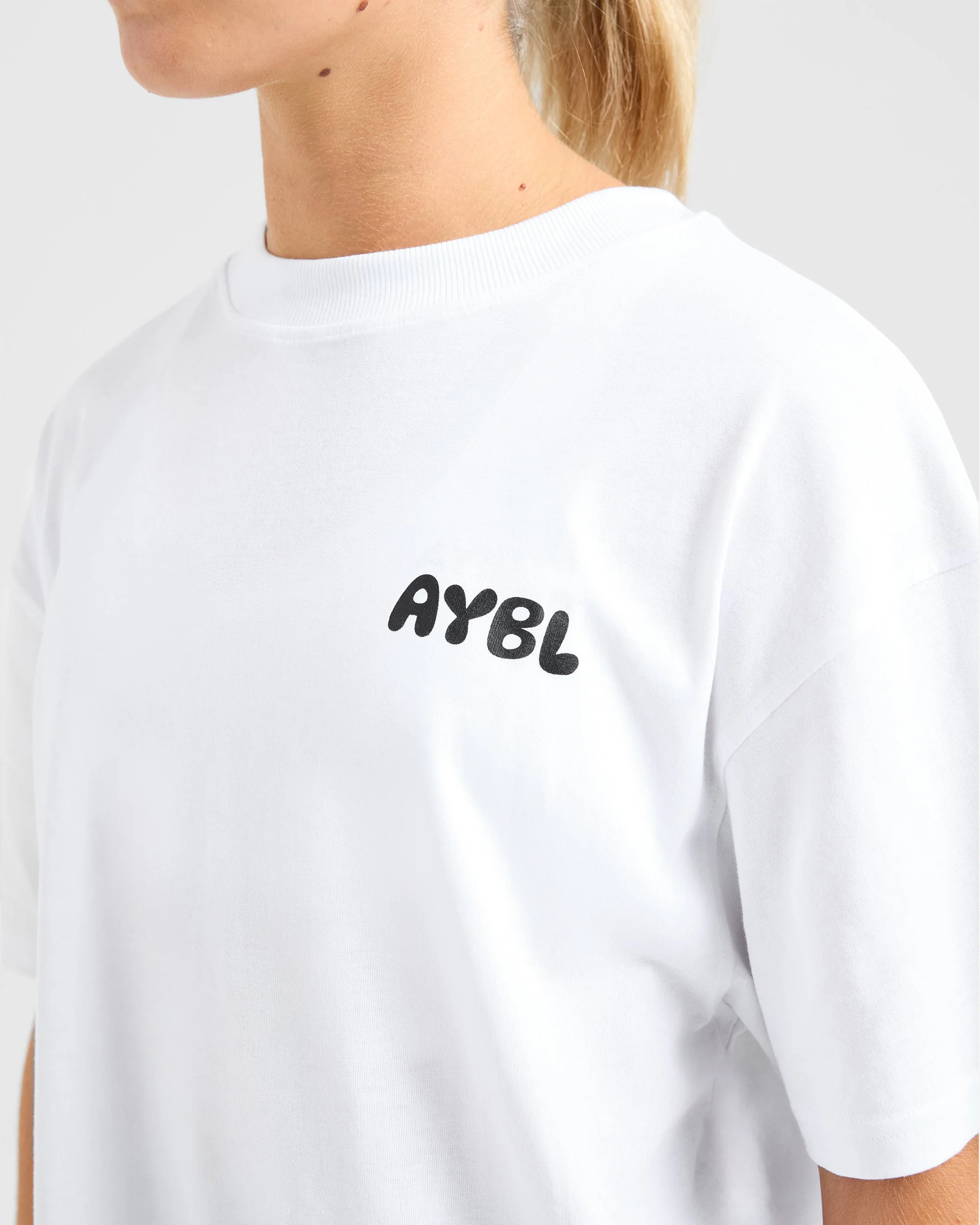 Mind Over Matter V2 Oversized T Shirt - Blanc - Image 5