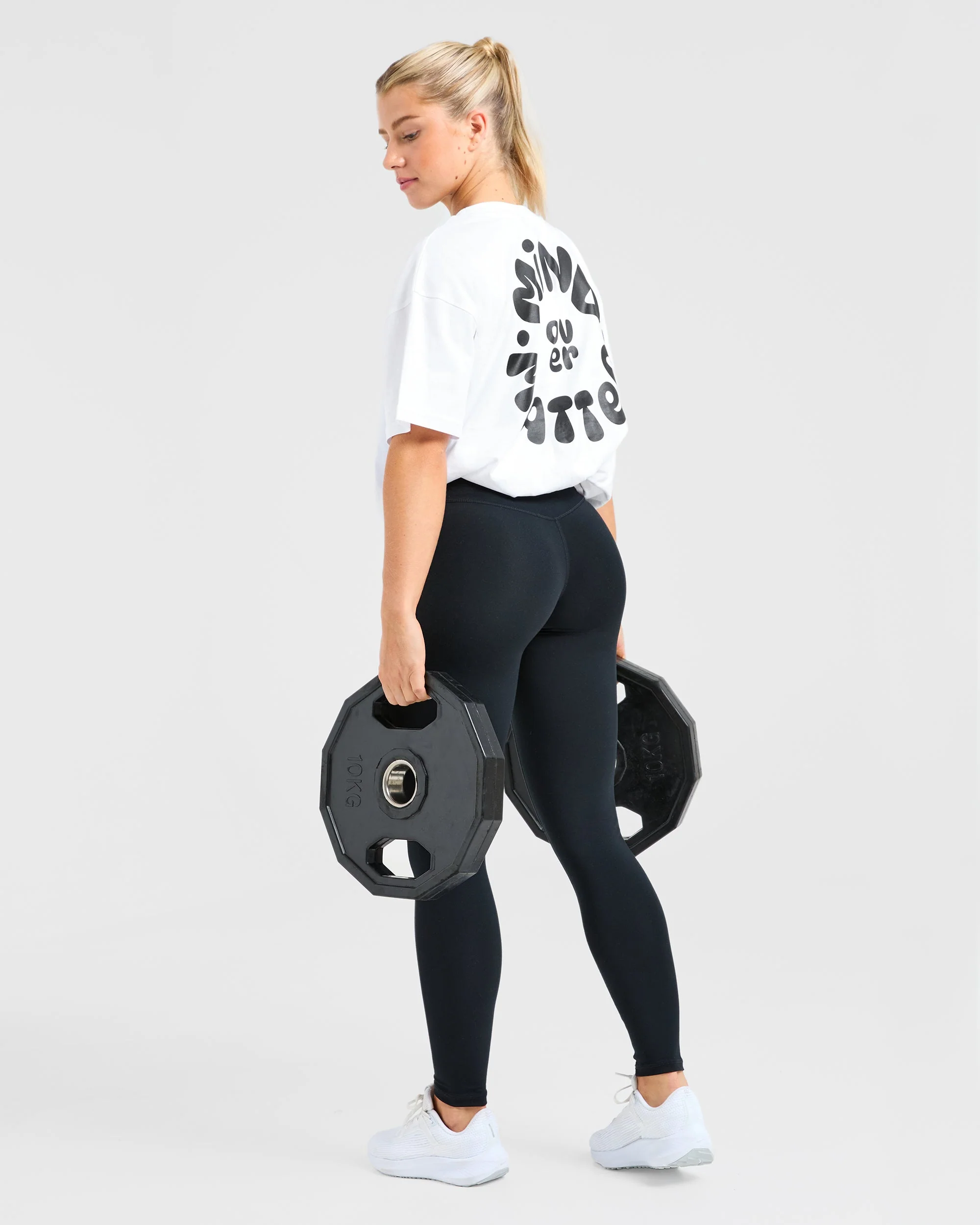 Mind Over Matter V2 Oversized T Shirt - Blanc - Image 8