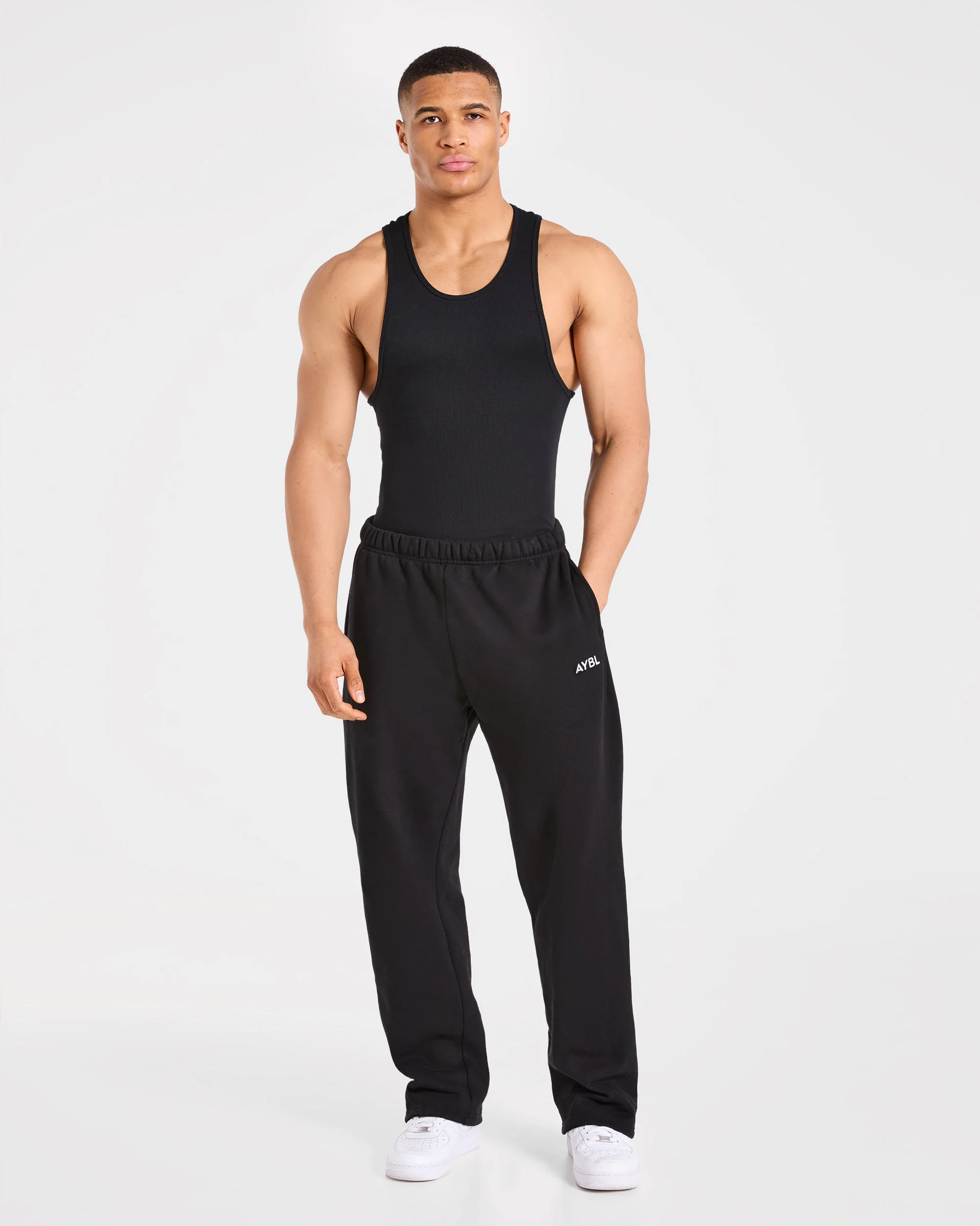 Muscle Ribbed Tank - Noir - Image 3