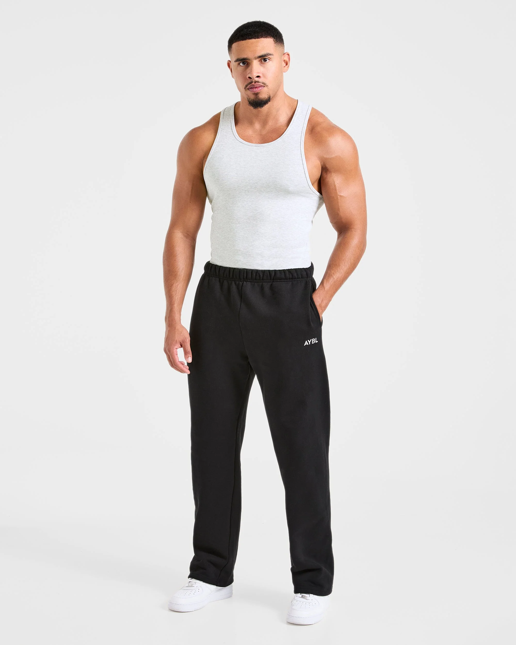 Muscle Ribbed Tank - Light Gris Marl - Image 3