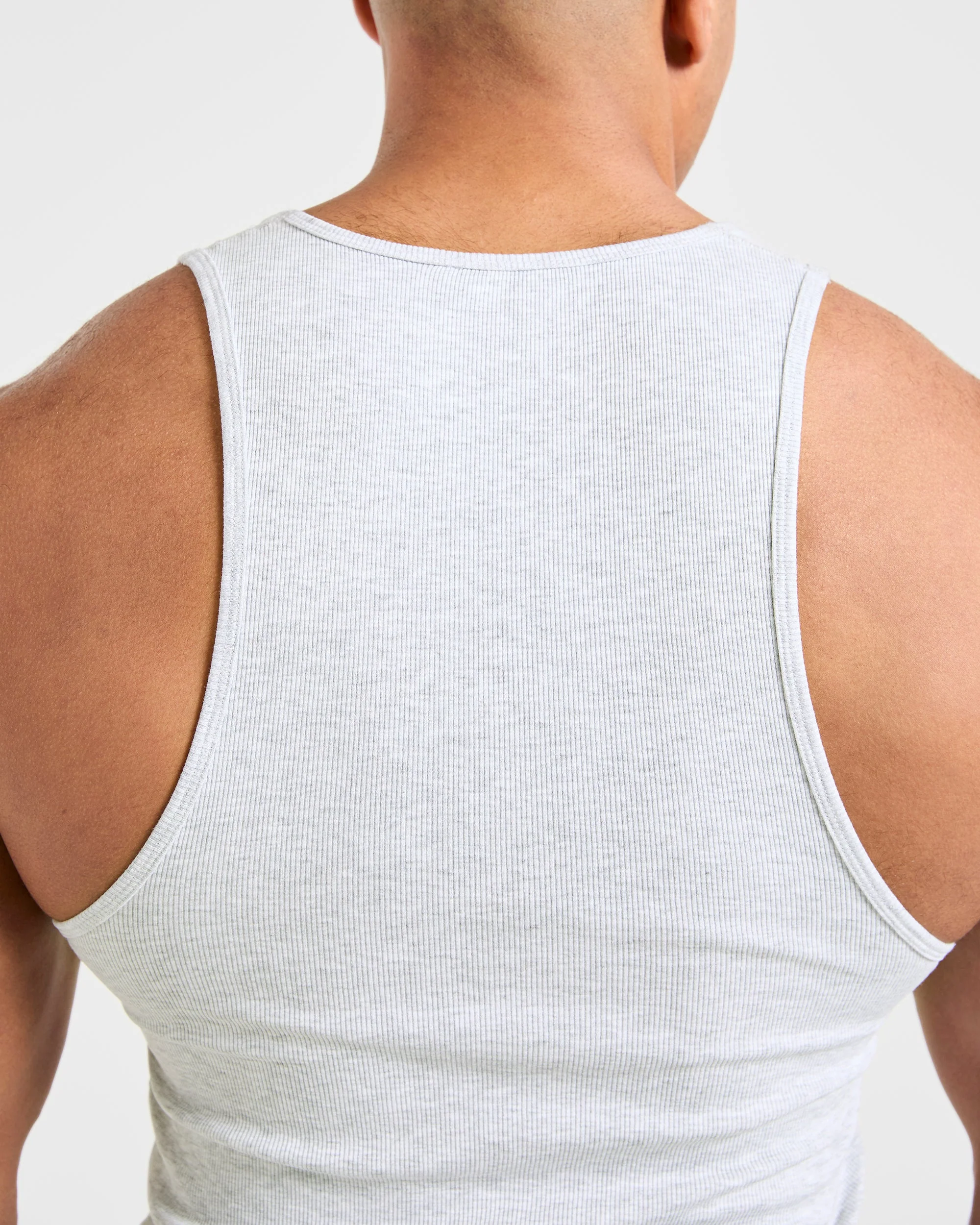 Muscle Ribbed Tank - Light Gris Marl - Image 6