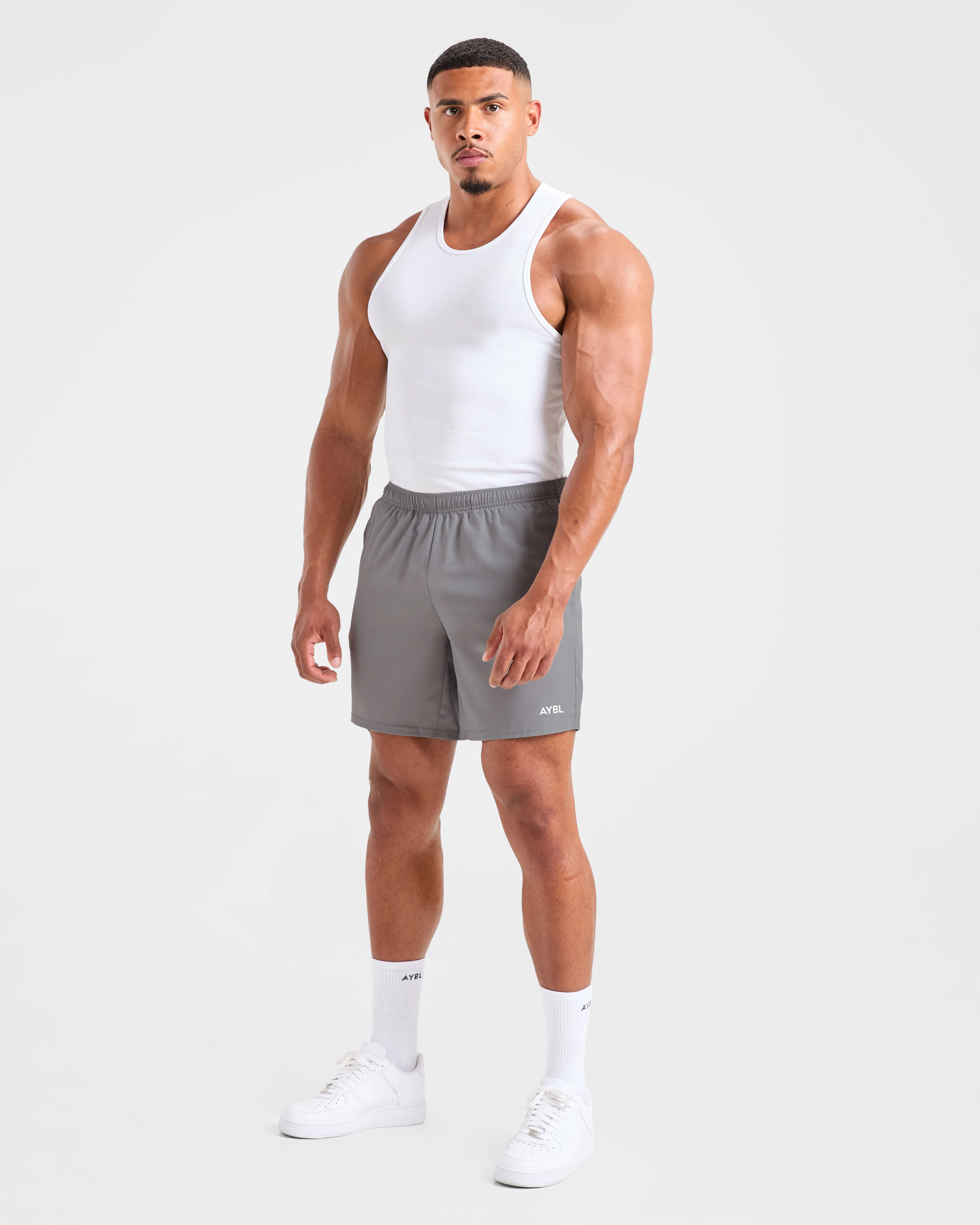 Muscle Ribbed Tank - Blanc - Image 3