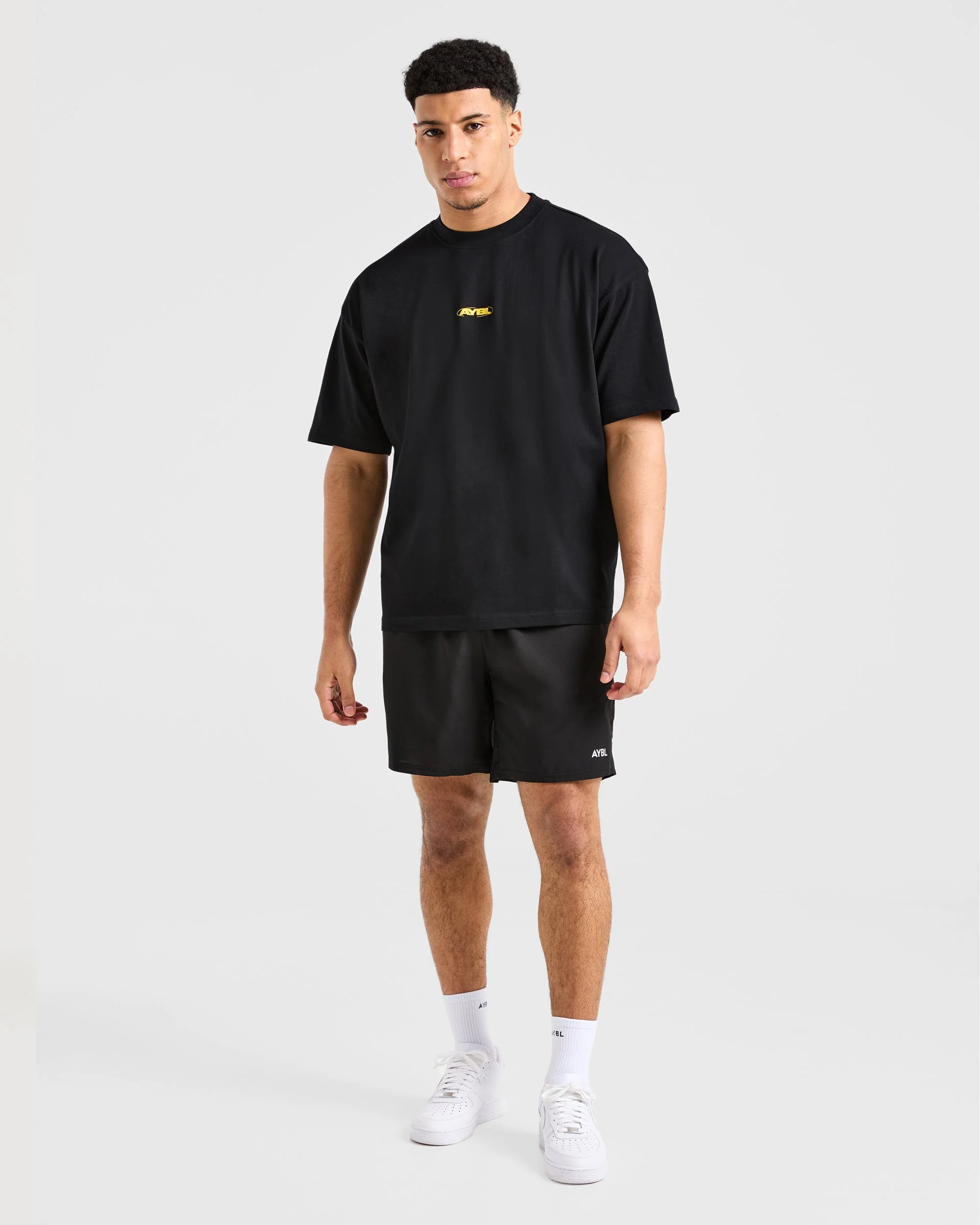 Orbit Oversized T Shirt - Noir/Jaune - Image 4
