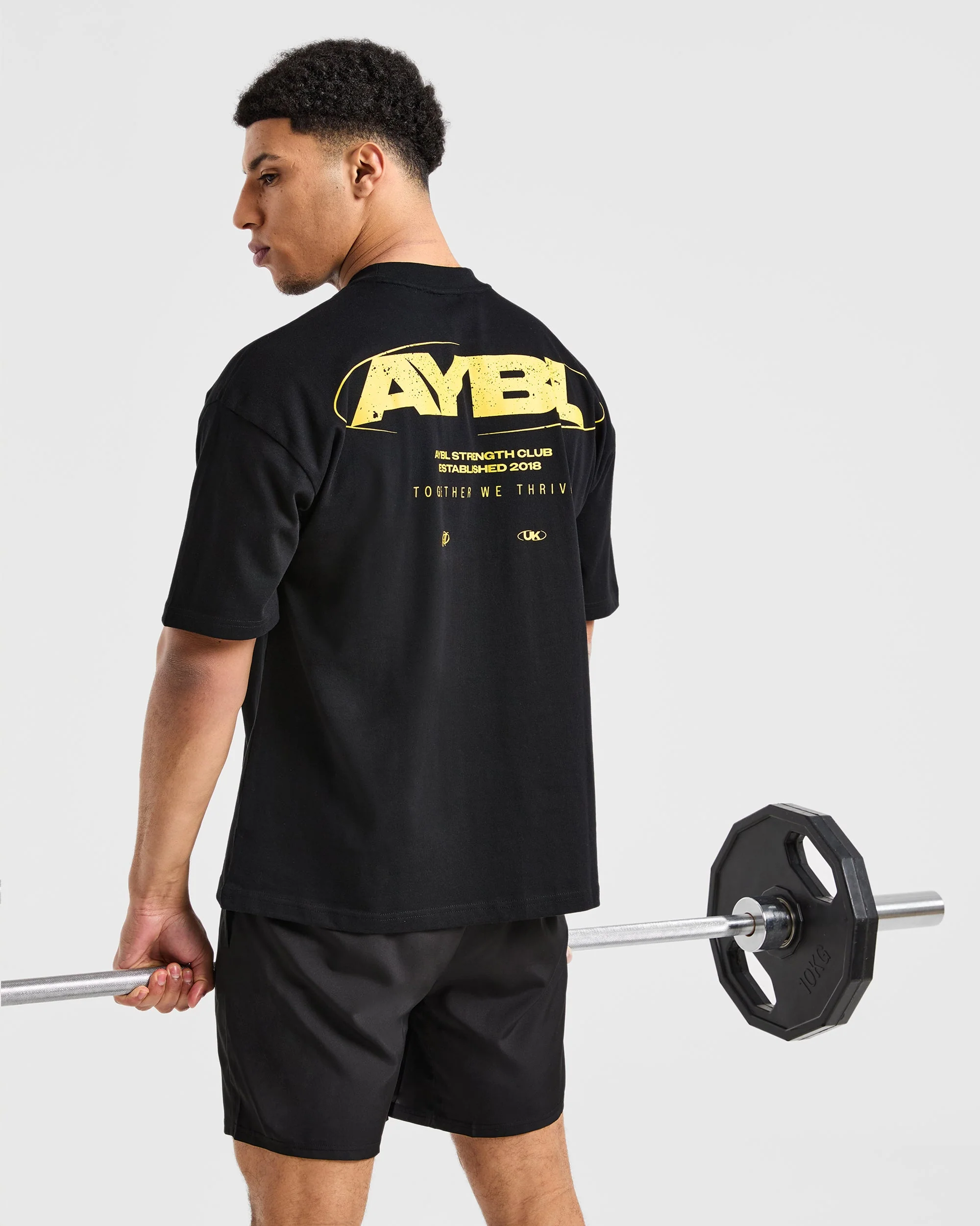Orbit Oversized T Shirt - Noir/Jaune - Image 7