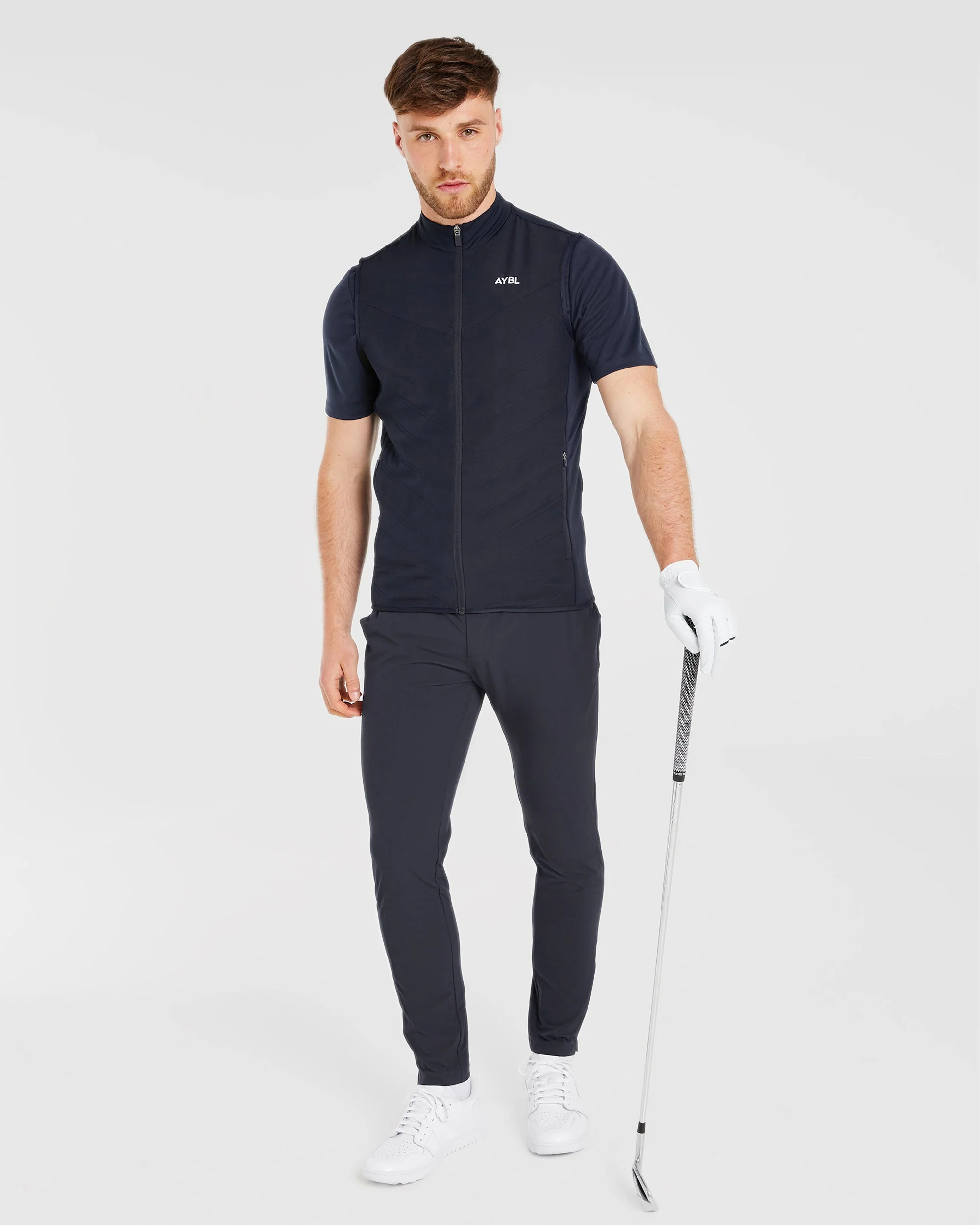 Performance Hybrid Gilet - Navy - Image 8